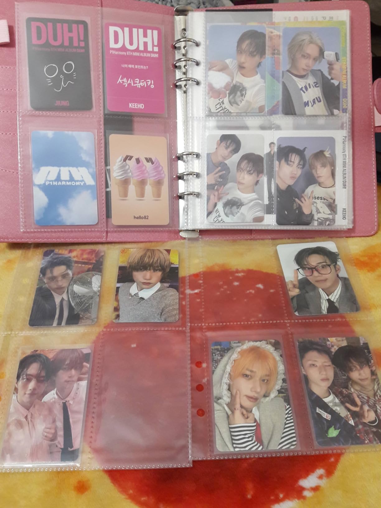Antner A5 Kpop Photocard Binder 6-Ring Card Collector Album with 40 Pack Card Sleeves, PU Leather Photocard Holder Book with Multi-Size Photo Protectors for Organizing Trading Cards, White A5 Binder customer photo 2