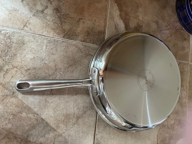 T-Fal Pro Tri-Ply Fry Pan, Stainless Steel Pan 12 inch, Induction Cookware, Oven Safe 500F, Fast & Even Heat, Professional Quality & Durability, Skillet, Cookware, Silver customer photo 1