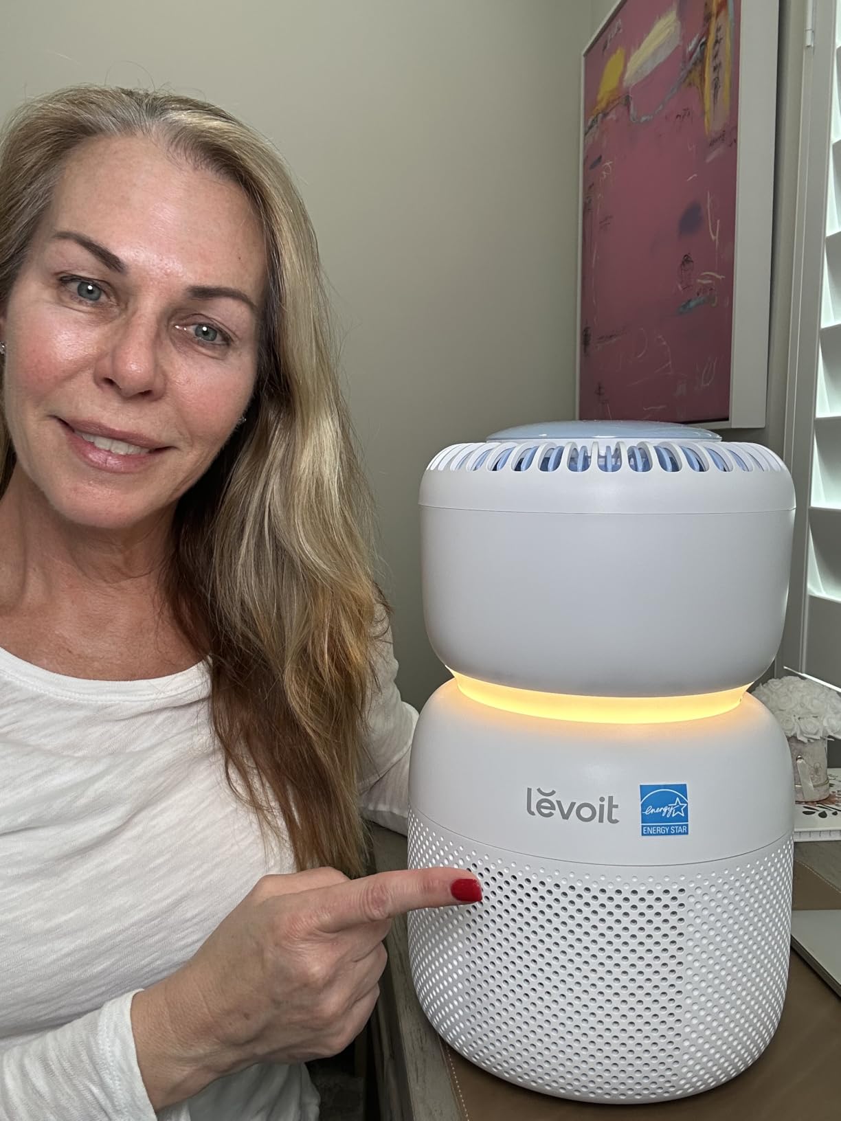 LEVOIT Smart Air Purifier for Home Bedroom, Quiet for a Nursery, Sprout | HEPA Filter, White Noise Sound Machine, Blue Light-Safe Night Light for Better Sleep, AHAM VERIFIDE, 5 Air Quality Monitor customer photo 1