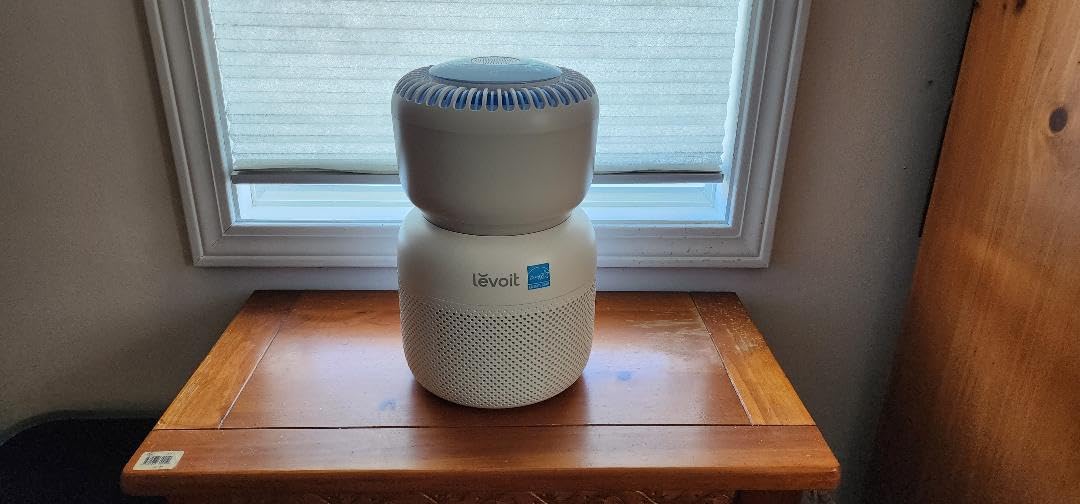 LEVOIT Smart Air Purifier for Home Bedroom, Quiet for a Nursery, Sprout | HEPA Filter, White Noise Sound Machine, Blue Light-Safe Night Light for Better Sleep, AHAM VERIFIDE, 5 Air Quality Monitor customer photo 2
