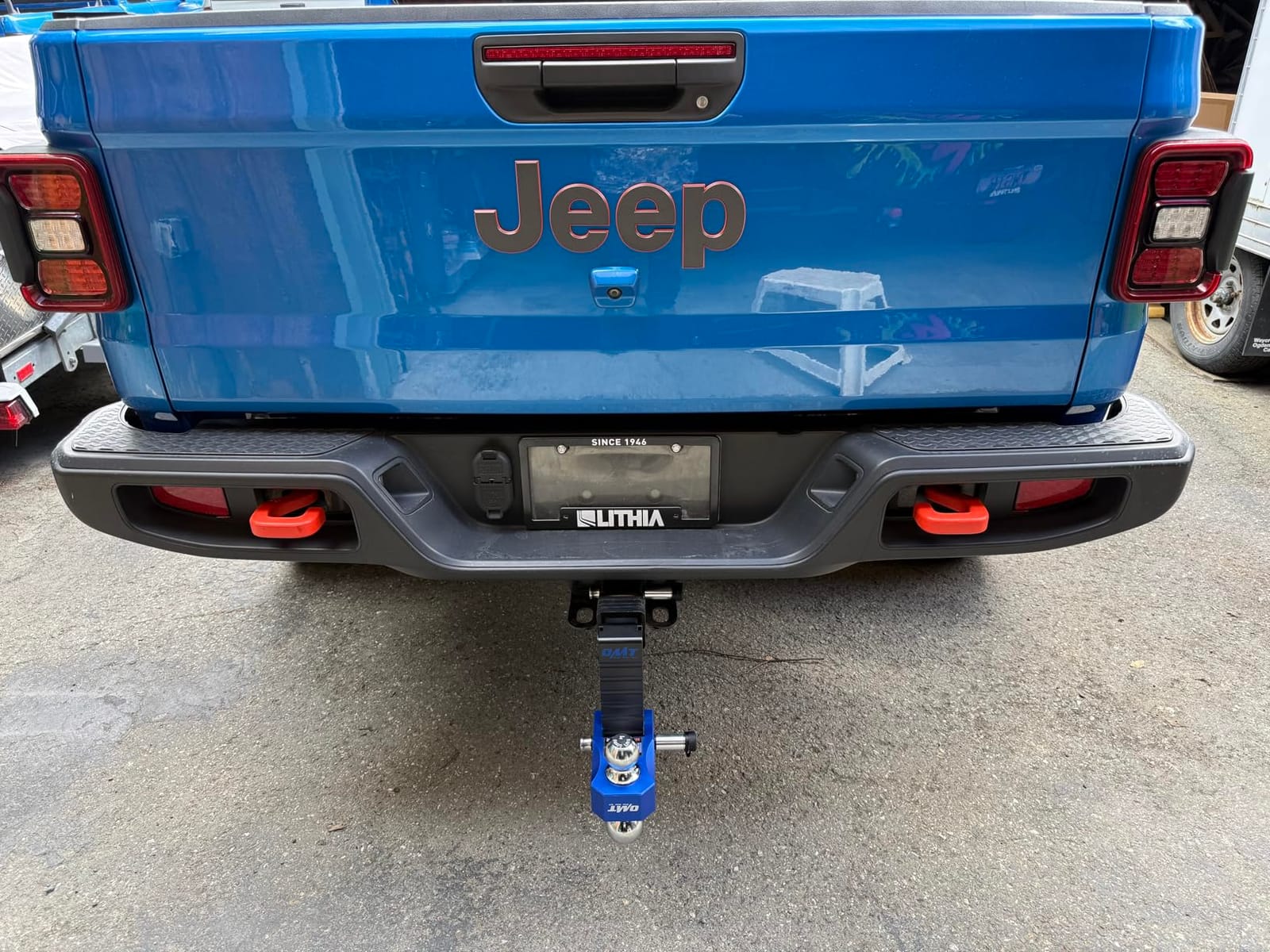 OMT Adjustable Trailer Hitch, 2 Inch Receiver, 12500 LBS Drop Hitch customer photo 2