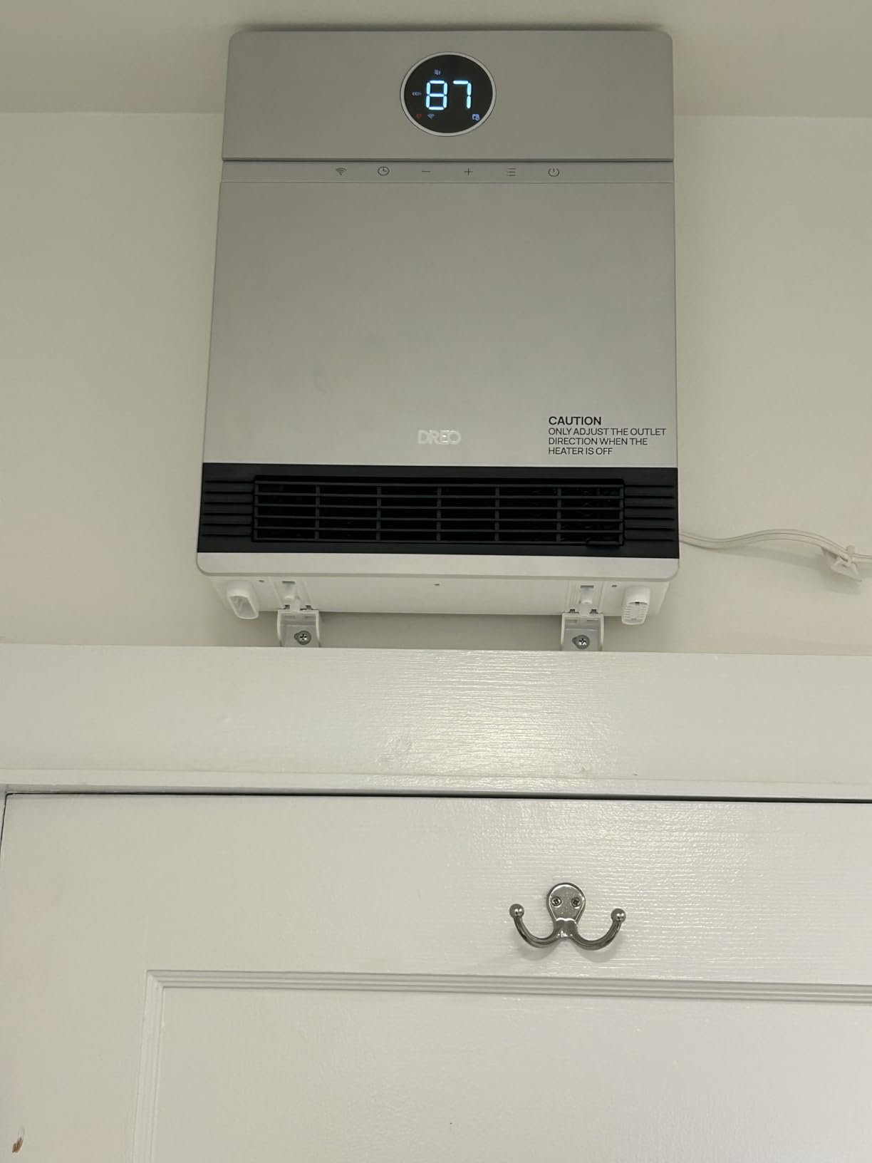 DREO Smart Electric Wall Heater for Indoor Use, Bathroom, Works with Alexa customer photo 1