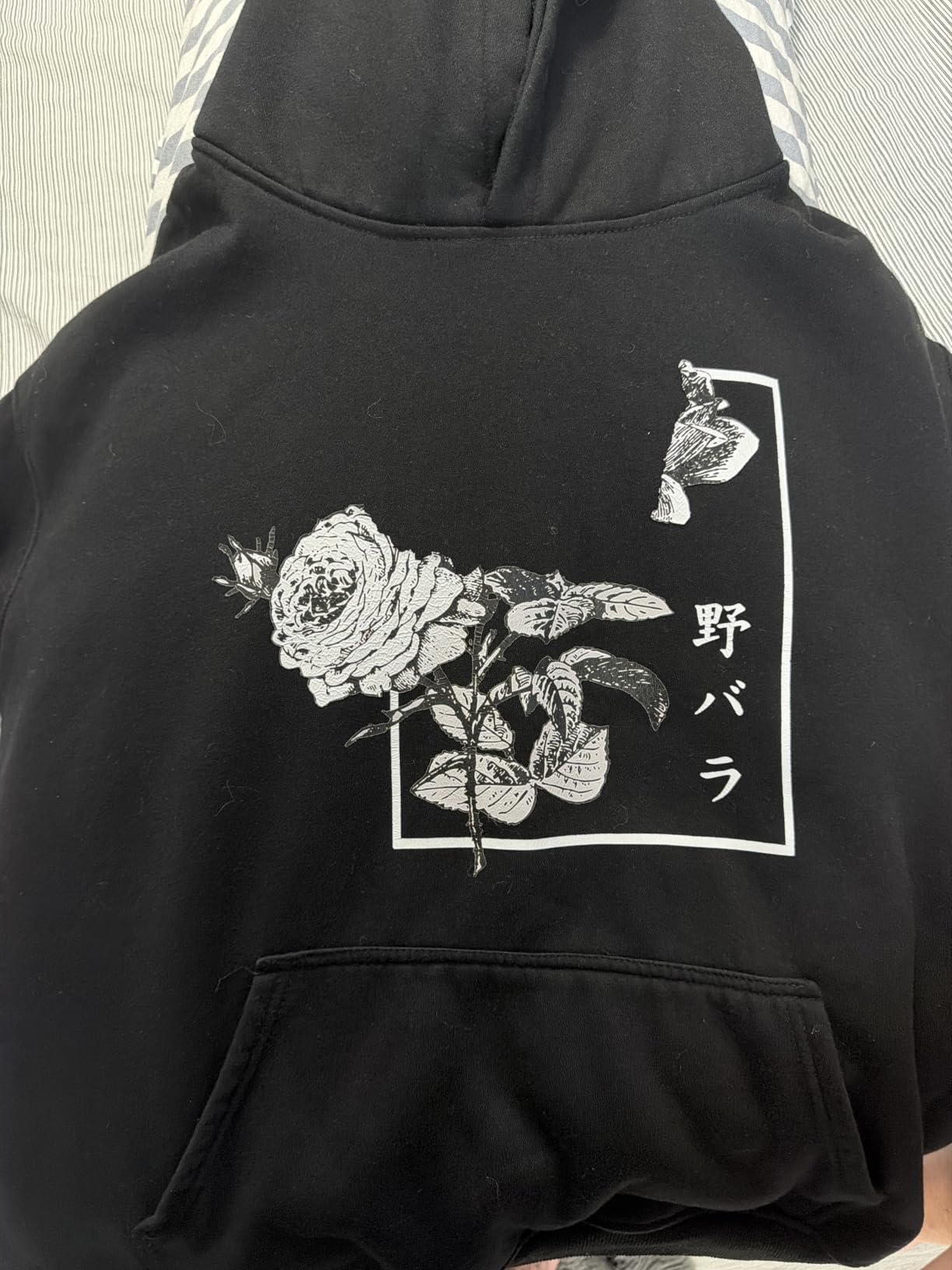 Sulayesh Rose Floral Graphic Hoodie for Men Aesthetic Japanese Cool Hoodies Oversized Trendy Streetwear Pullover Sweatshirt customer photo 1