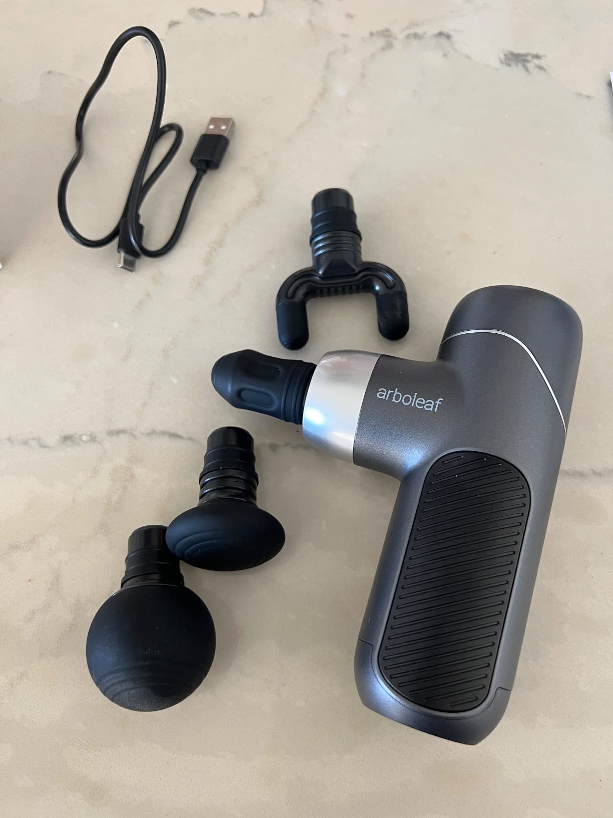 arboleaf Mini Massage Gun Deep Tissue Percussion for Back Pain, with Case customer photo 1