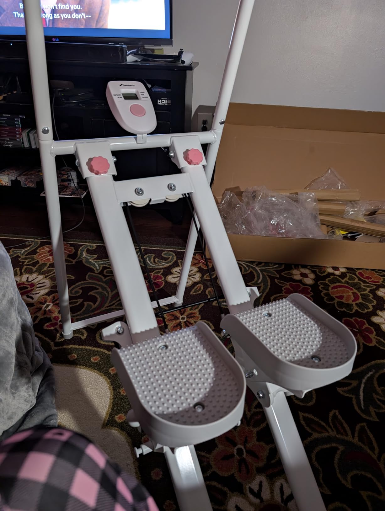 MERACH Stair Stepper with Adjustable Resistance, Foldable Stair Climber customer photo 1
