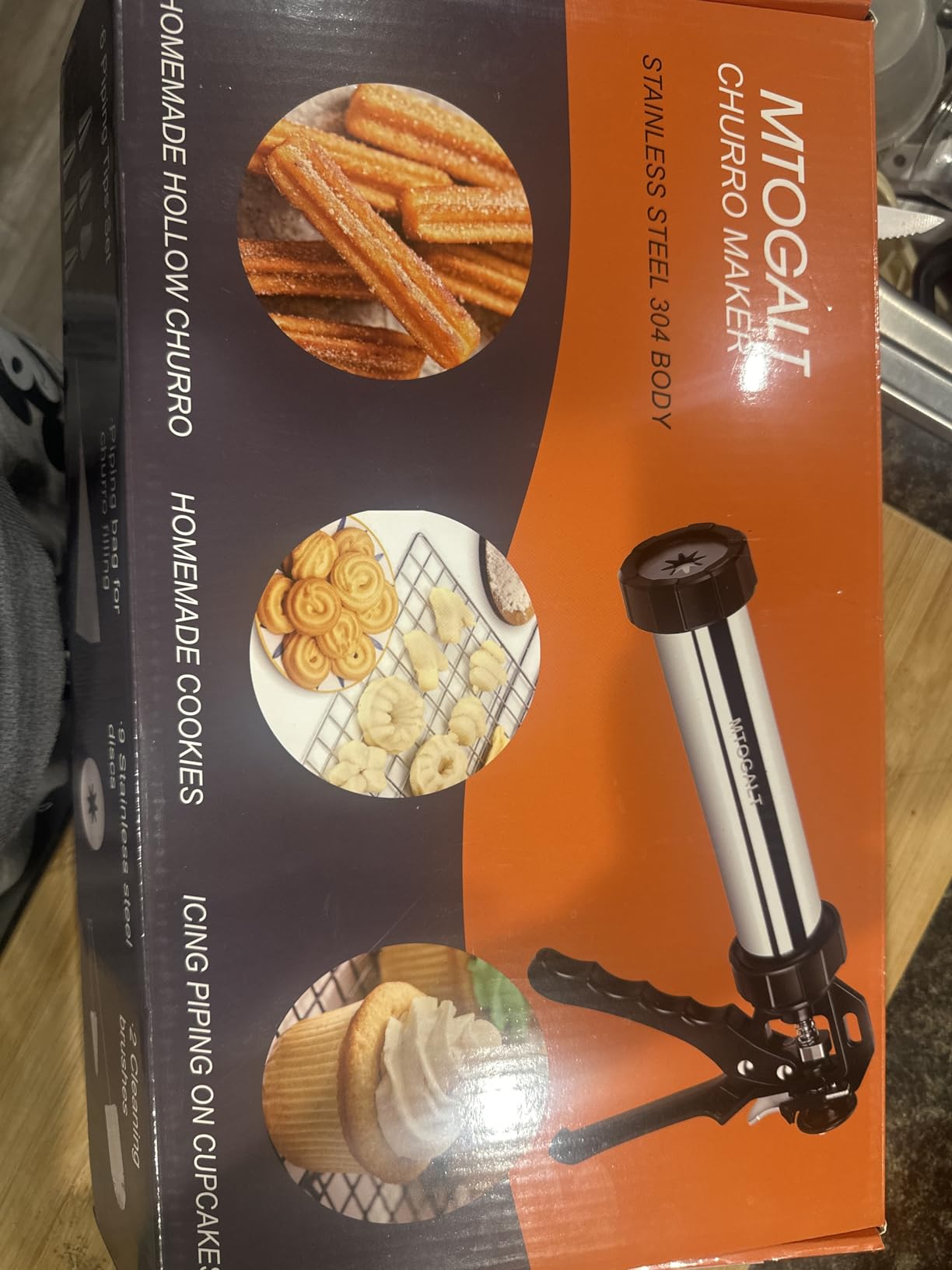 21-Piece Cookie Press Set, Churro Maker Machine, Stainless Steel Baking Gun customer photo 1