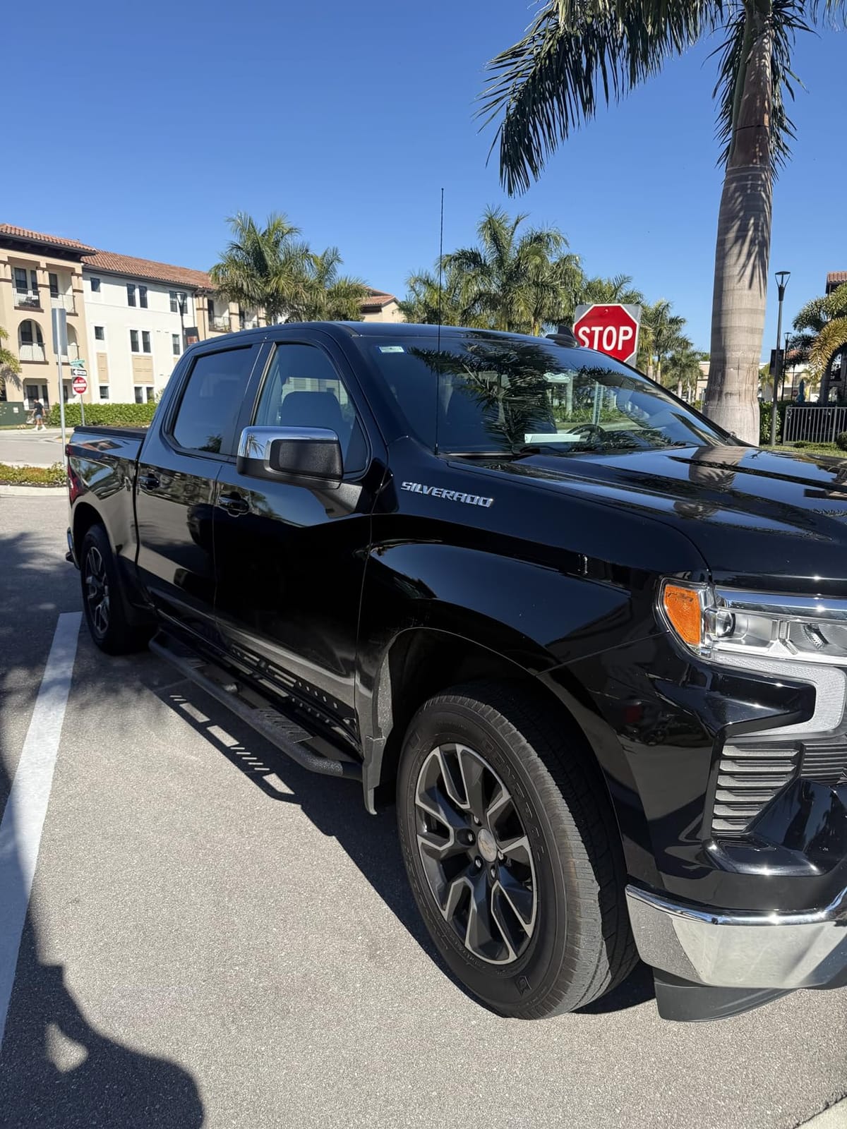 Tyger Auto Trax Side Steps Compatible with 2019-2026 Chevy Silverado GMC Sierra 1500; 2020-2026 2500 3500HD | Crew Cab | TG-TX7C29758 | Textured Black Rail Running Board customer photo 1