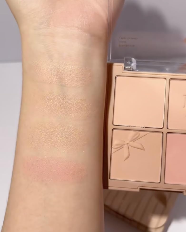 Dasique Blending Mood Cheek #15 Rose Milk Tea | 4 Blendable Shades | Pressed Powder Blush Palette for Cheeks | Silky & Soft Blur Finish | Lightweight Blush for Cheeks | Korean Makeup | Vegan customer photo 1