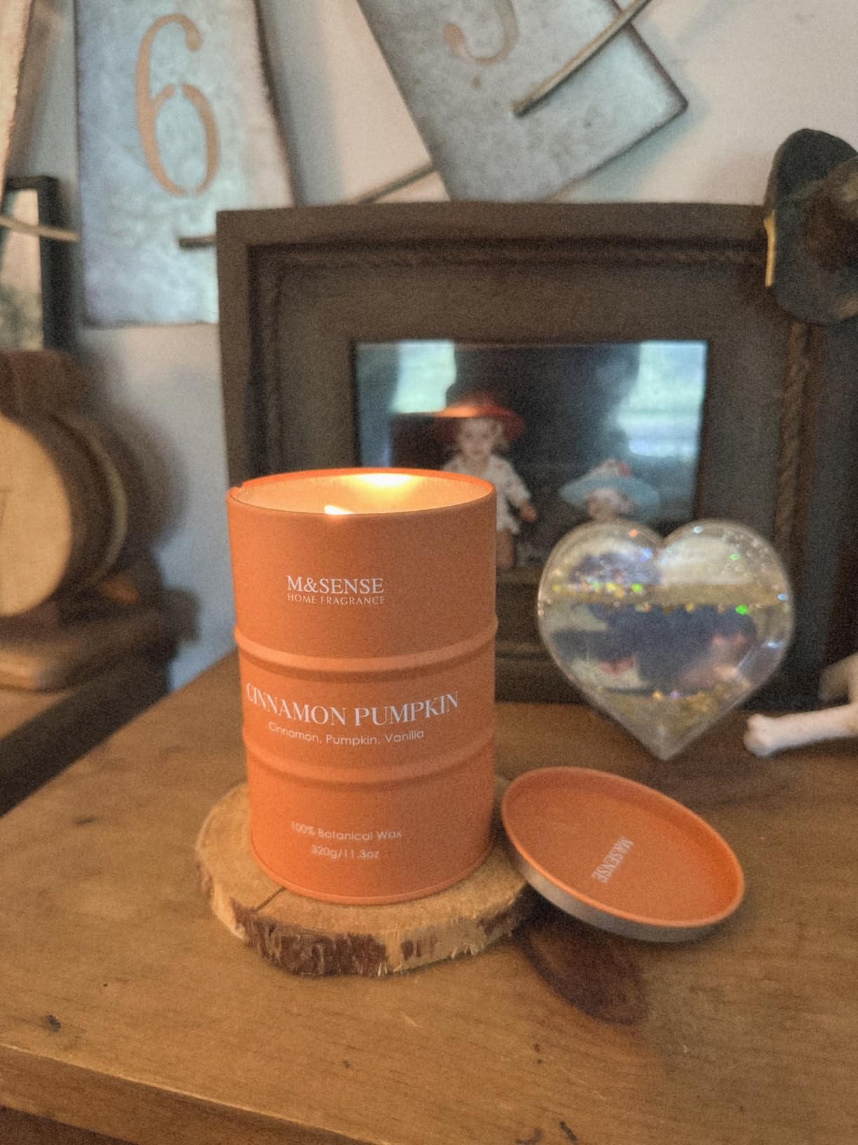 M&SENSE Tropical Fruit Soy Scented Candles, Large, 21.2oz, Blue | Large Long Lasting Slow Burn, Organic Soy Candles Non Toxic Fall Candle for Stress Relief Meditation Relaxing, Gift for Women customer photo 1