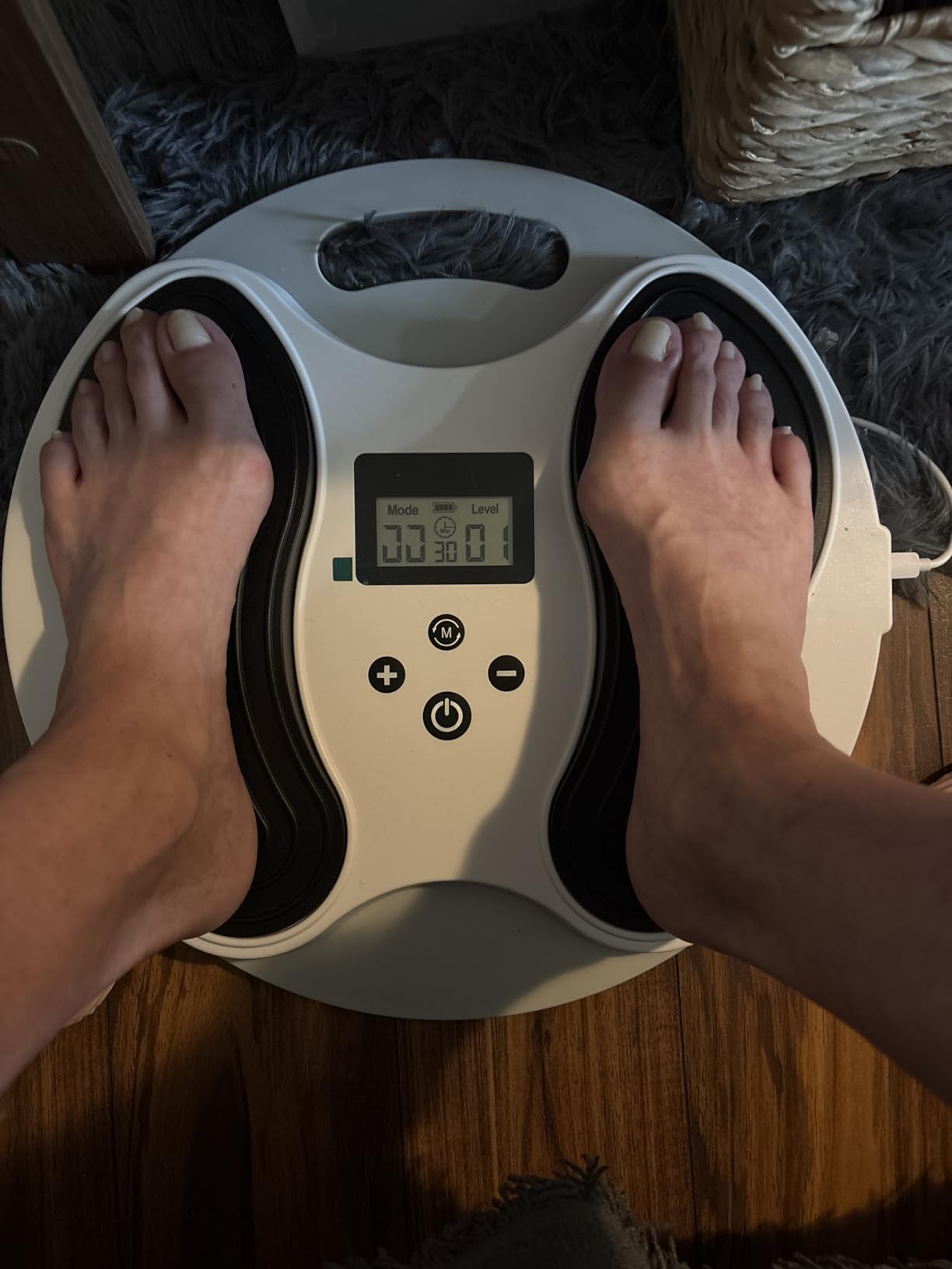 EMS Foot Massager for Neuropathy with 4 TENS Unit Muscle Stimulator Pads customer photo 2