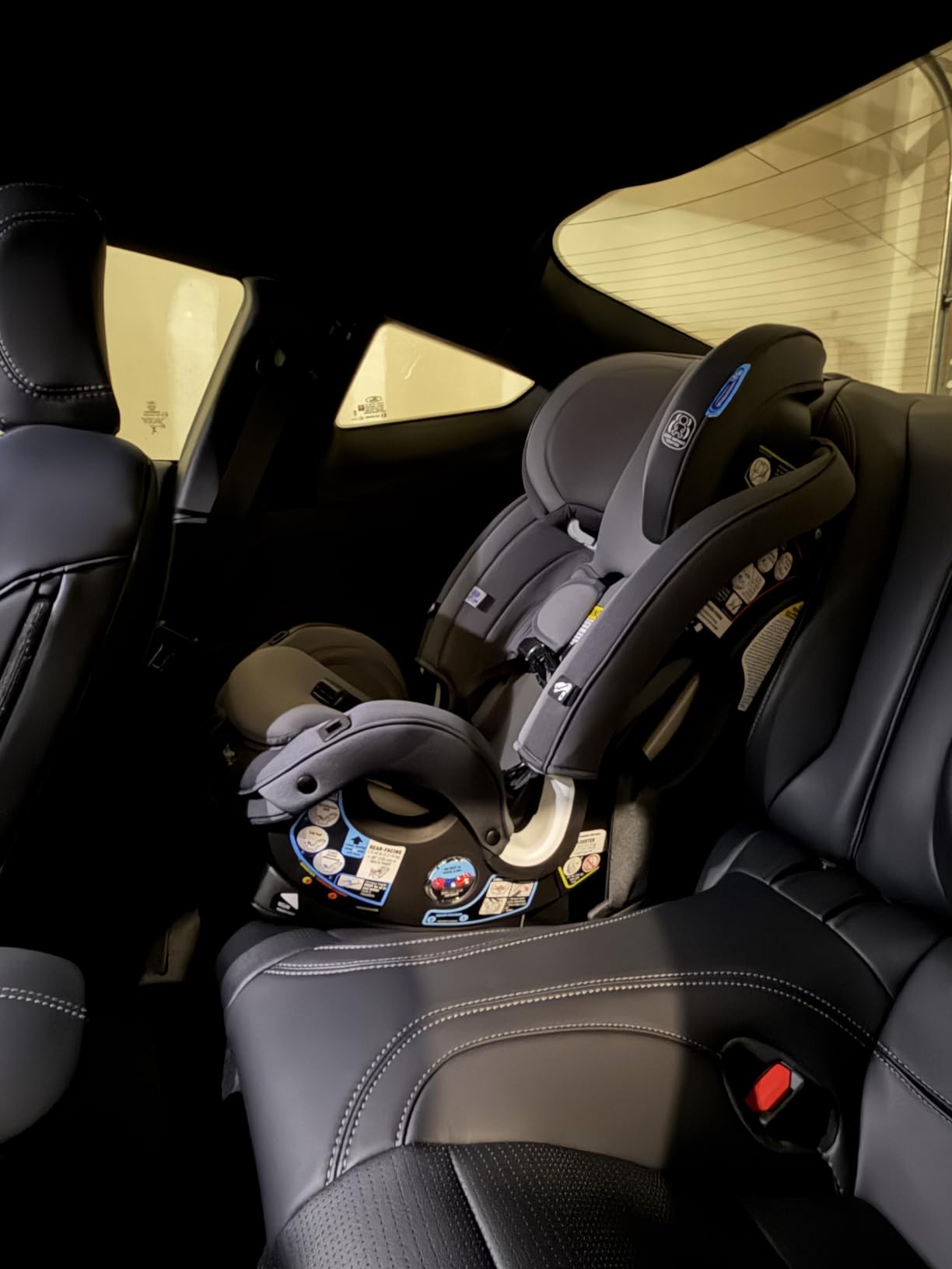 Graco Slimfit 3-in-1 Convertible Car Seat, Slim Car Seat with Space-Saving Design, Highback Booster Seat with 10-Position Headrest, Rear Facing and Forward Facing Carseat, Jarret customer photo 2