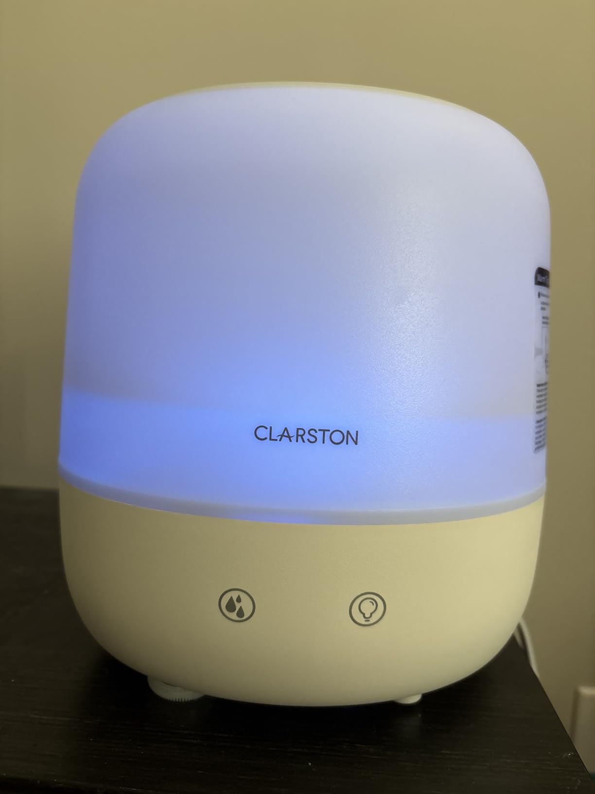 Clarston Humidifiers for Bedroom, 2L Cool Mist Humidifier, 24dB Quiet Sleep | 25H Runtime, Easy to Top Fill & Clean, Humidification for Baby Nursery & Plant, 360° Nozzle for Large Room, Nightlight, No BPA customer photo 2