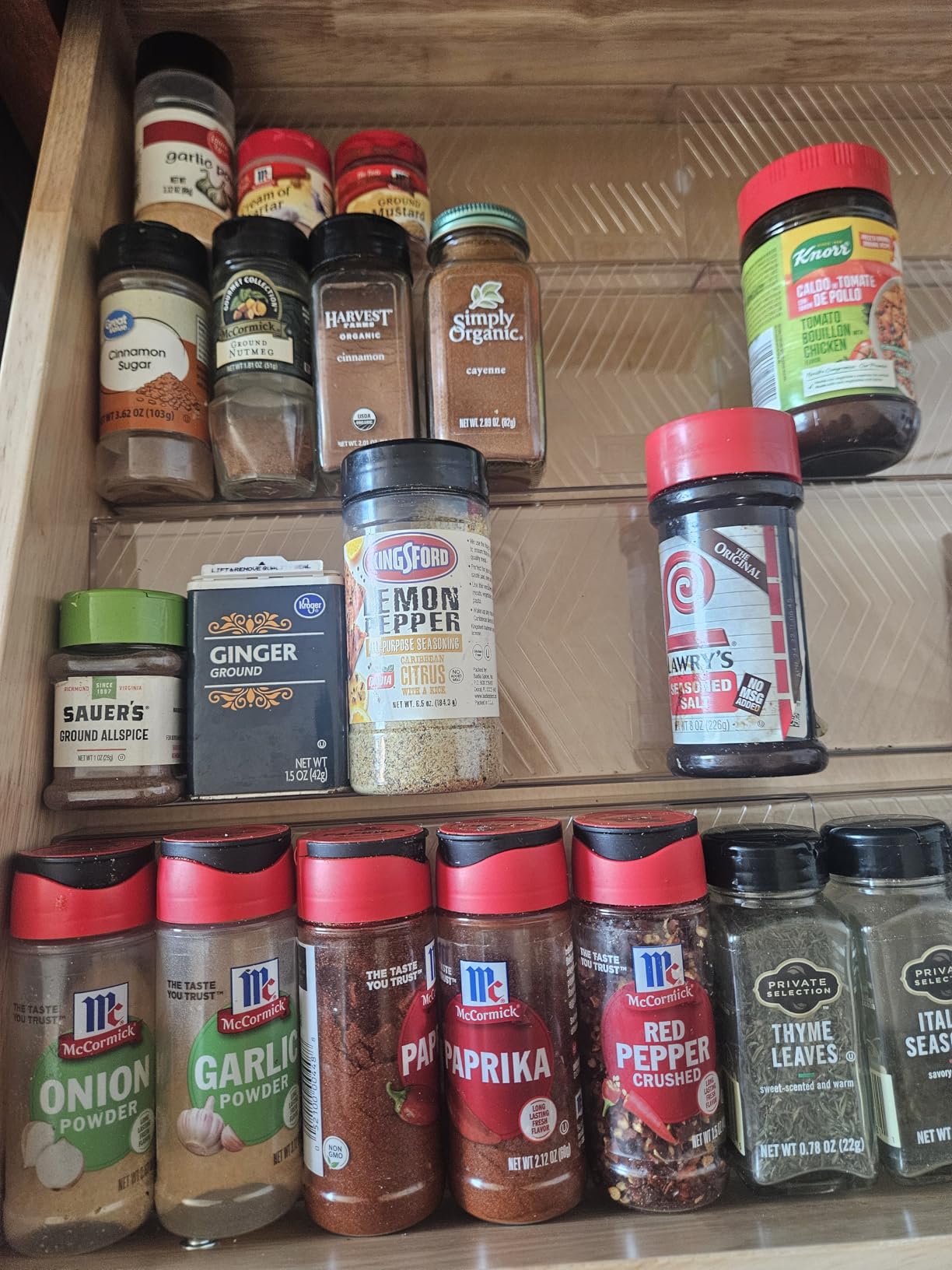 PanPanPal Spice Drawer Organizer, 8 Pack Clear Seasoning Organizer Rack customer photo 1