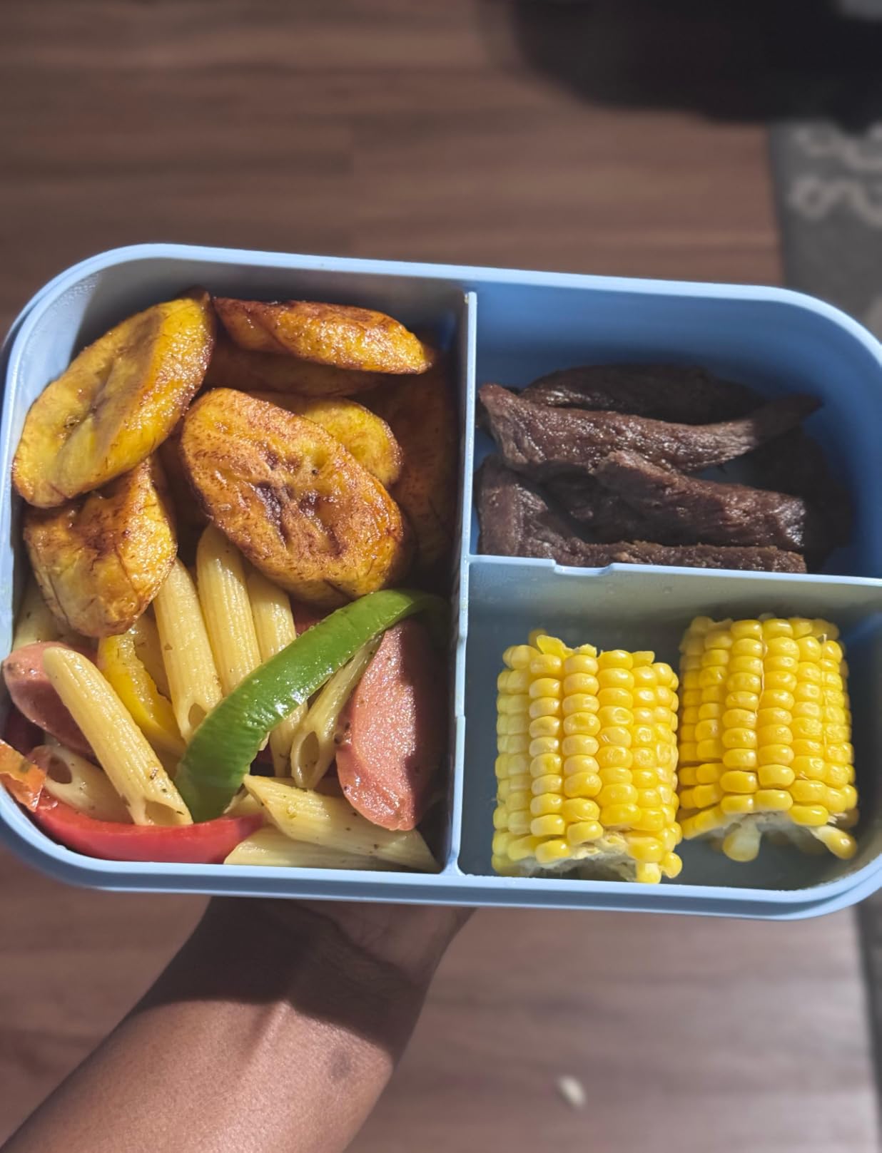 MISS BIG® Large Bento Lunch Box for Adults, 1900ml, 3 Compartments, Gray customer photo 2