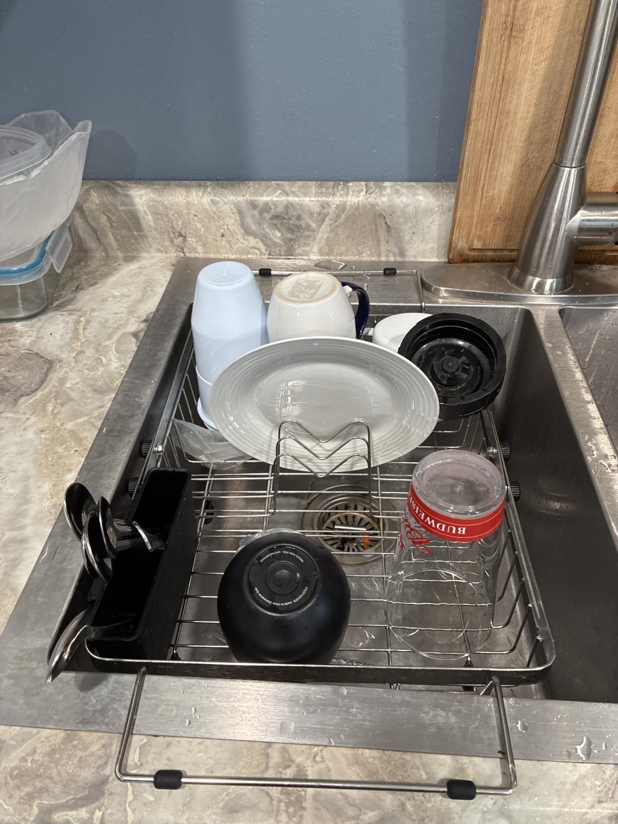 MAJALiS Expandable Dish Drying Rack Over The Sink with Anti Slip Grip customer photo 2