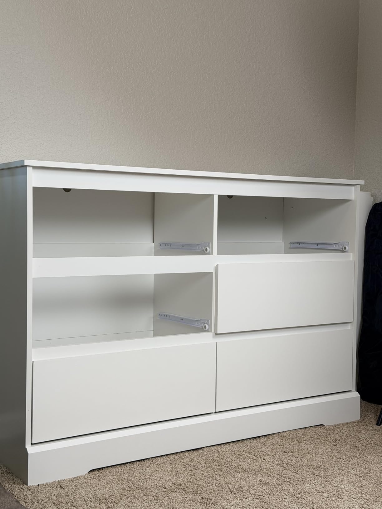 FOTOSOK Black Dresser for Bedroom, Modern 6 Drawer Double Dresser customer photo 2