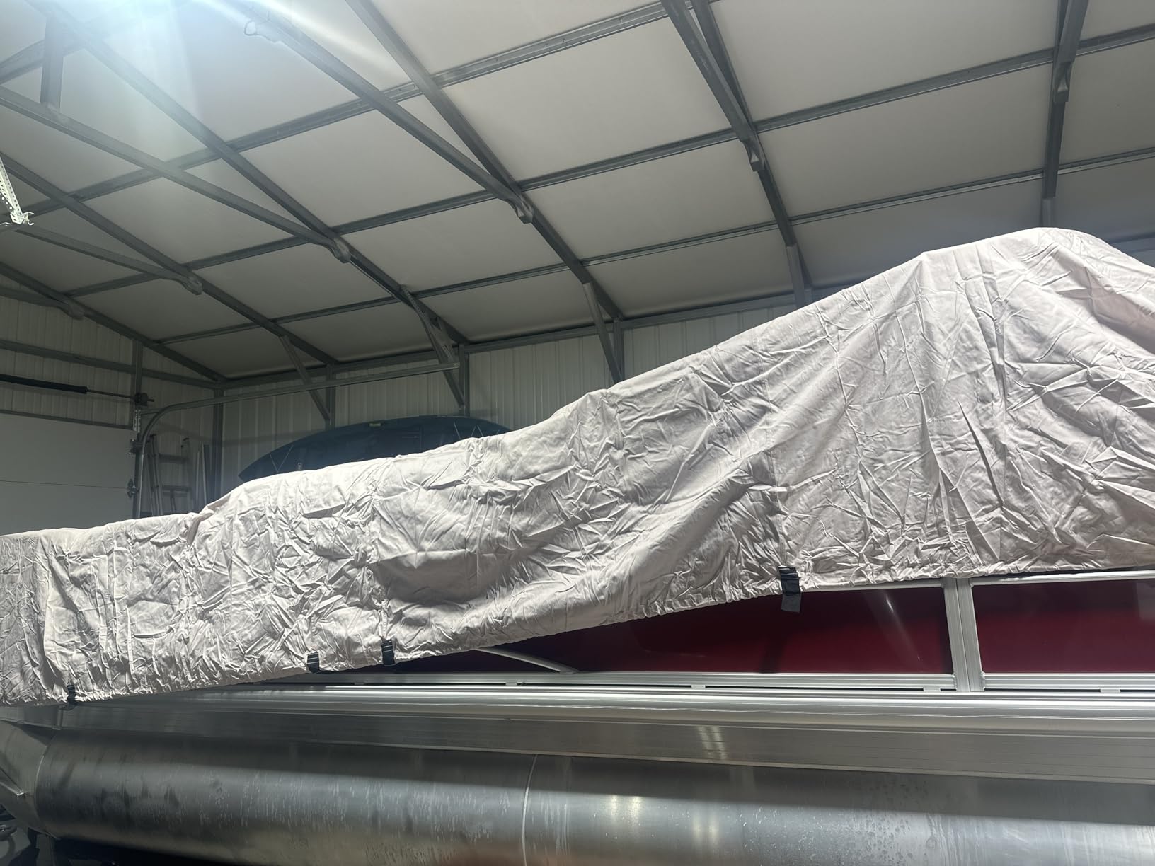 5-Ply 1600D+1200D Pontoon Boat Cover, 21'-24' customer photo 2