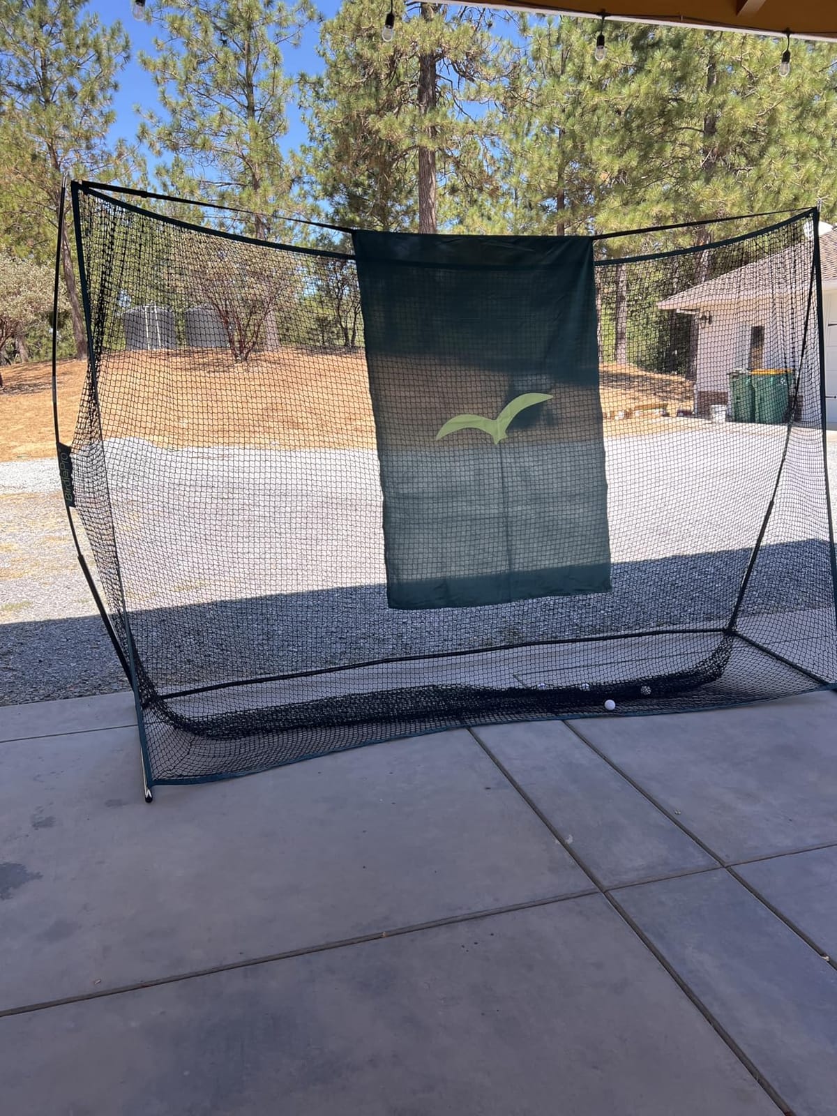 BirdiePro® - American Pro Golf Practice Net, 10x7ft Heavy Duty Golf Hitting Net with EchoShield™ Target & FlexWeave™ Net, Indoor Outdoor Training Backyard, Full Set with Mat, Balls & Cap customer photo 2