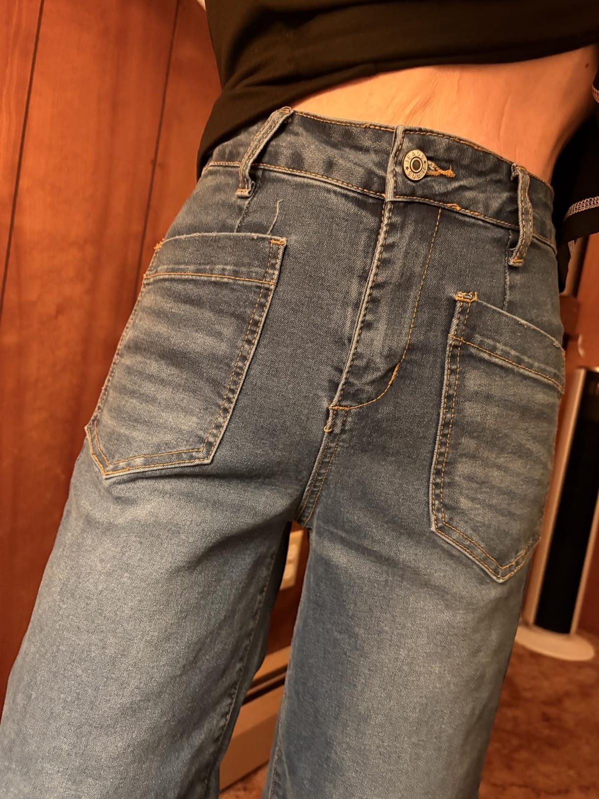Sidefeel Wide Leg Jeans for Women High Waisted Stretchy Ankle Denim Pants customer photo 1