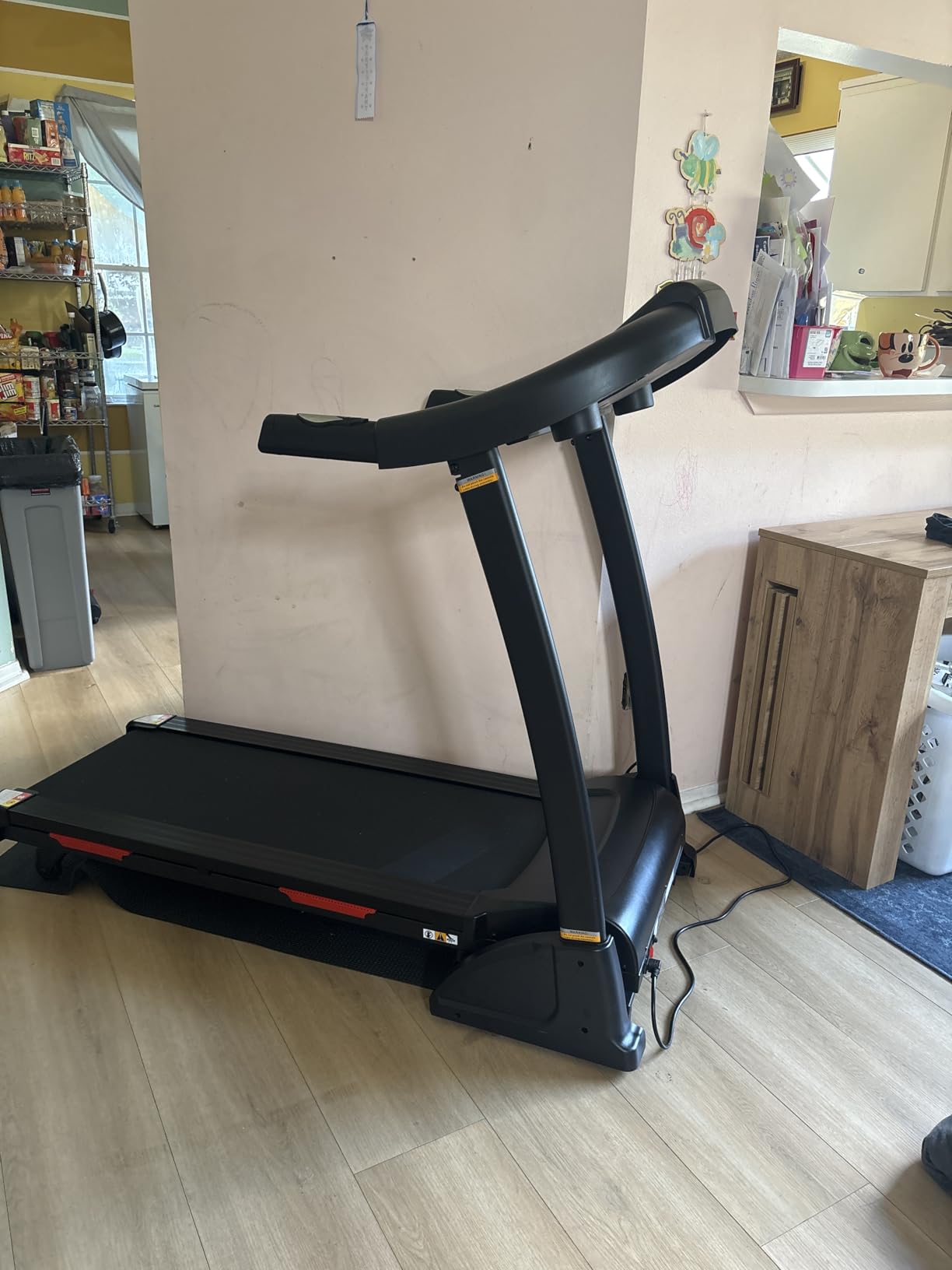 THERUN Incline Treadmill, Treadmills for Running and Walking, 300 lbs Weight Capacity Folding Treadmill with 0-15% Auto Incline, Wide Belt, 3.5 HP, App, Heart Rate customer photo 1