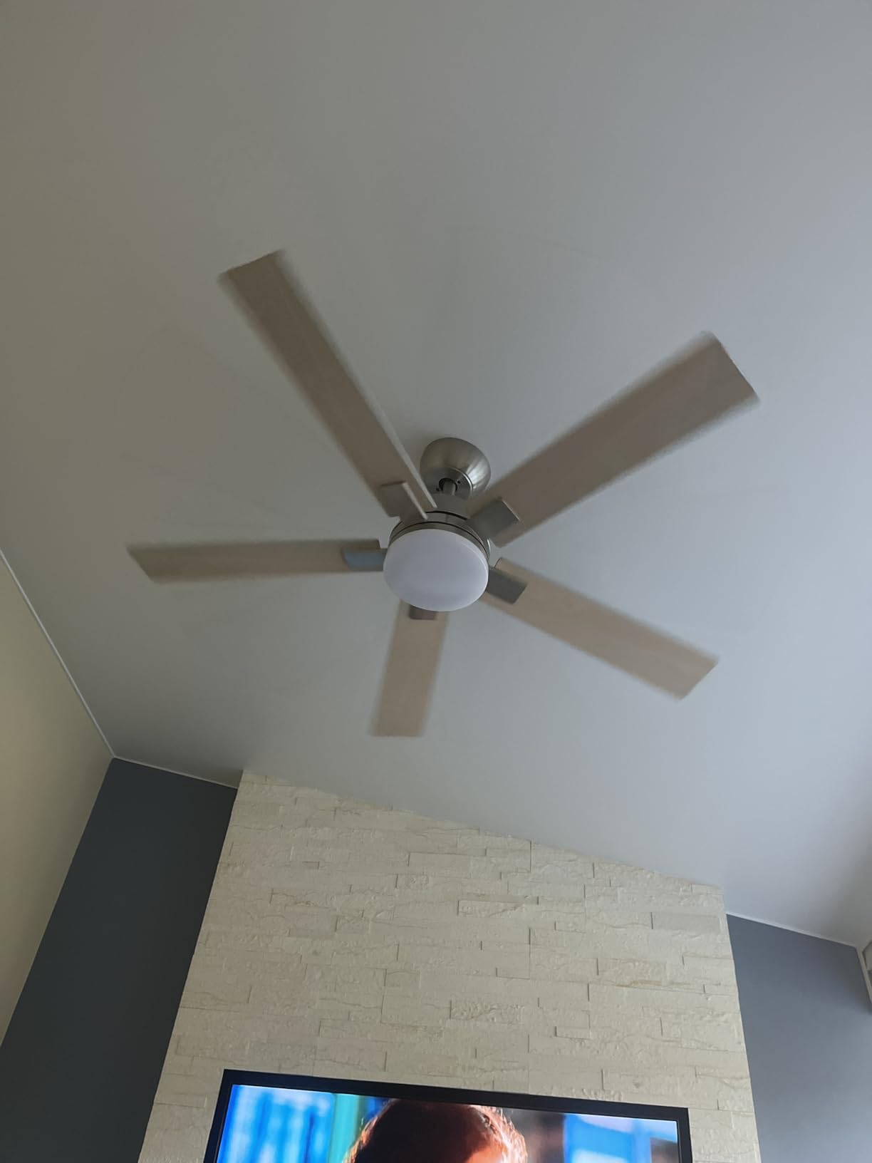 Rayqueen 84 Inch Black Ceiling Fans with Lights and Remote,Includes Downrod customer photo 1