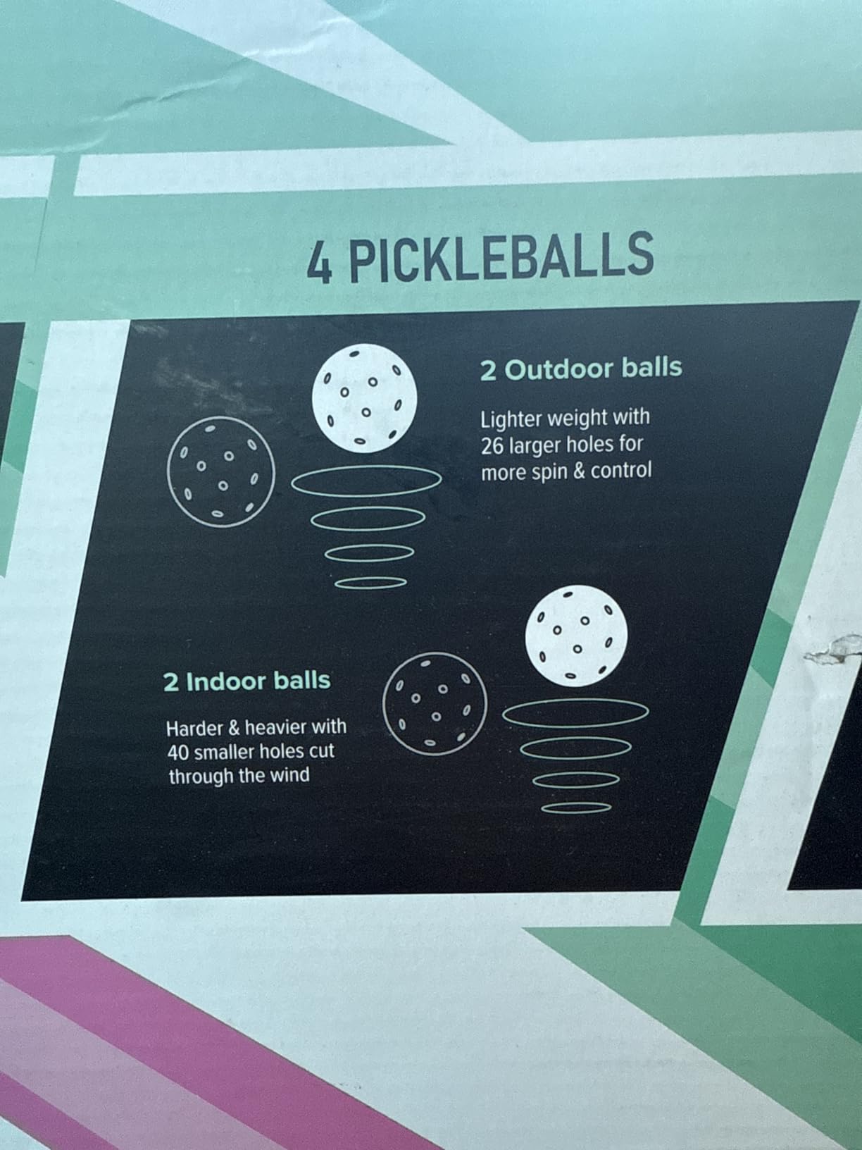 JOOLA Pickleball Paddles Set of 2 – Multiple Colors - Reinforced Fiberglass Surface – Lightweight, Durable, Beginner-Friendly Racket Design – Set Includes Balls & Bag – USAP Approved customer photo 1