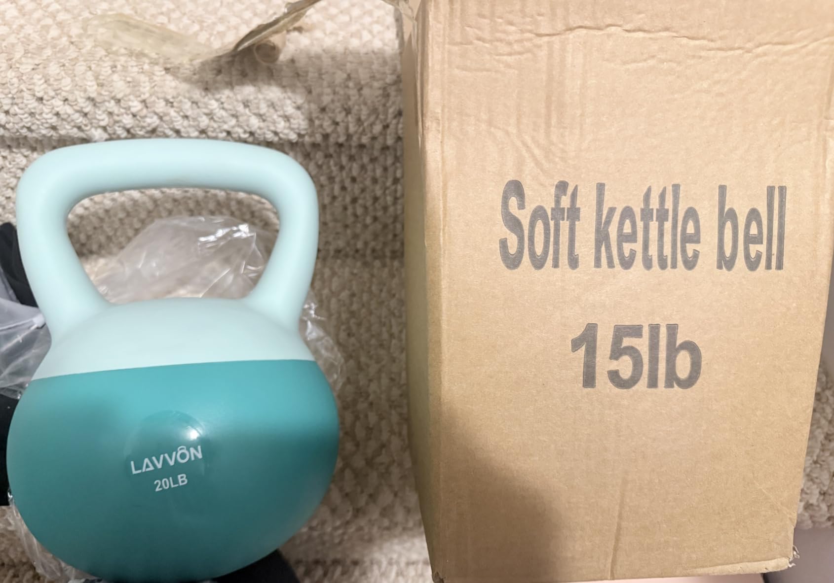 Soft Kettlebell - Cushioned Impact-Resistant Base and Anti-Slip | Kettle bell Anti-Slip Grip Weight for Home Workouts, Safe Strength Training Kettlebells Sets for Women& Men - Non-Slip Gloves customer photo 2