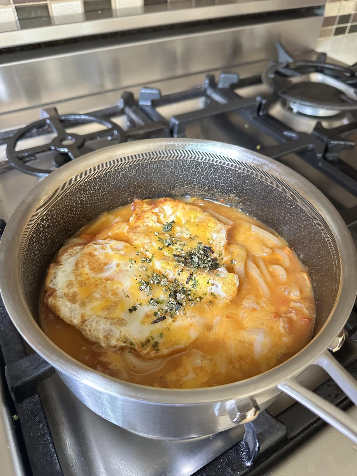 KOCH SYSTEME CS Hybrid Nonstick Stainless Steel Saucepan Set, 6-Piece Triply Stainless Steel Saucepan Set with Hybrid Honeycomb Interior, 1QT & 2QT & 3QT Sauce Pans, Induction Ready, Steel Pot Set customer photo 1