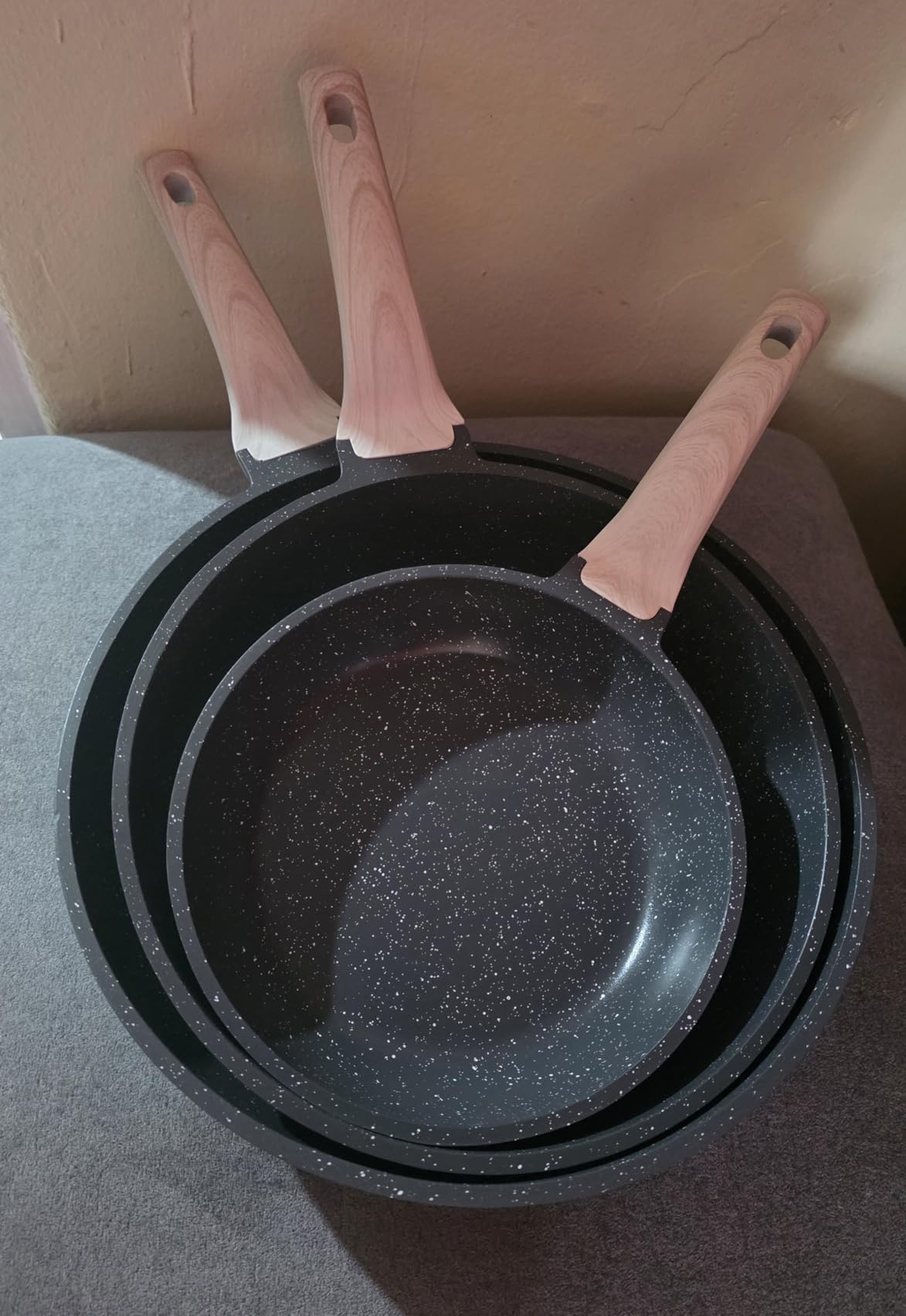 CAROTE Non Stick Frying Pan, Black 8