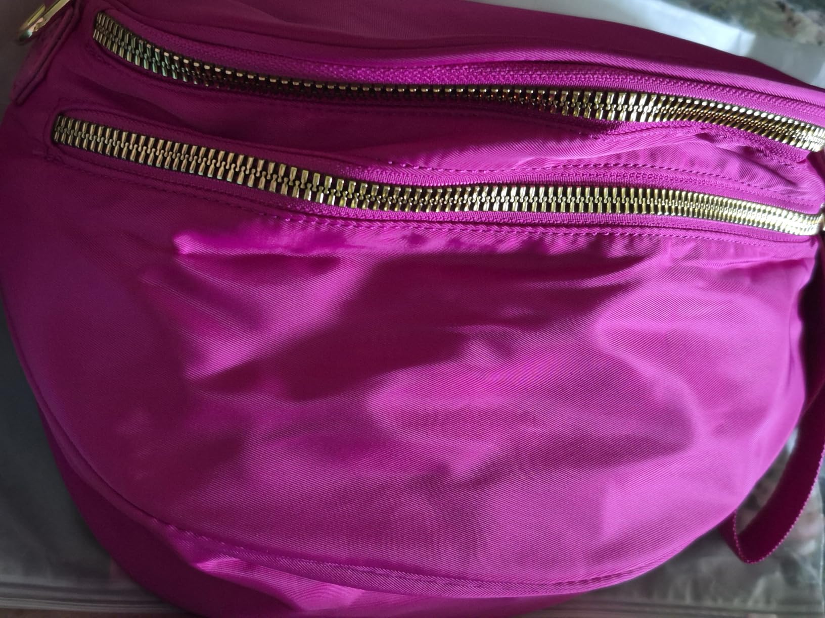 FEIBOON Spacious Nylon Crossbody Bag Bum Bag Handbags Purses for Women customer photo 1