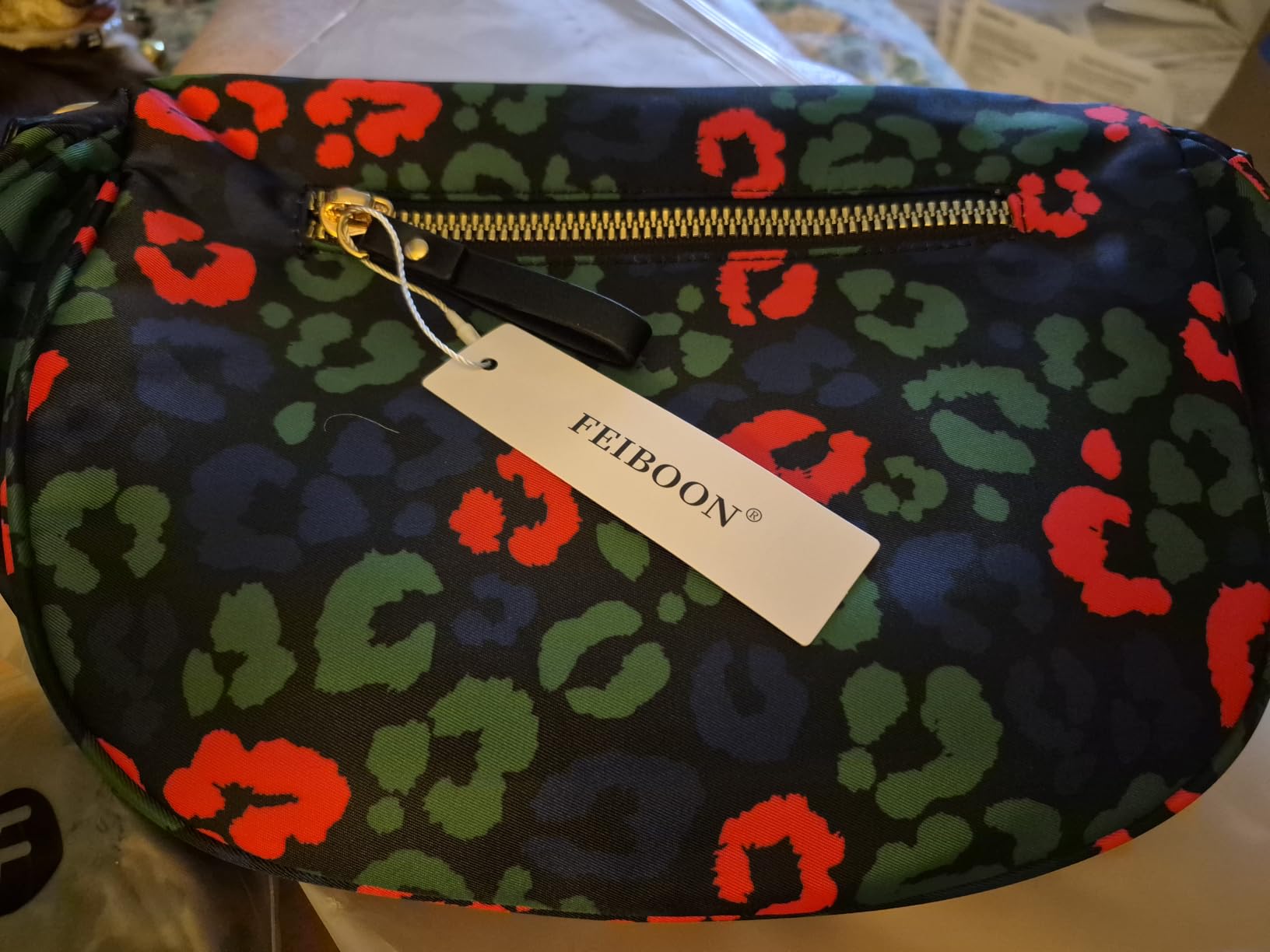 FEIBOON Spacious Nylon Crossbody Bag Bum Bag Handbags Purses for Women customer photo 2