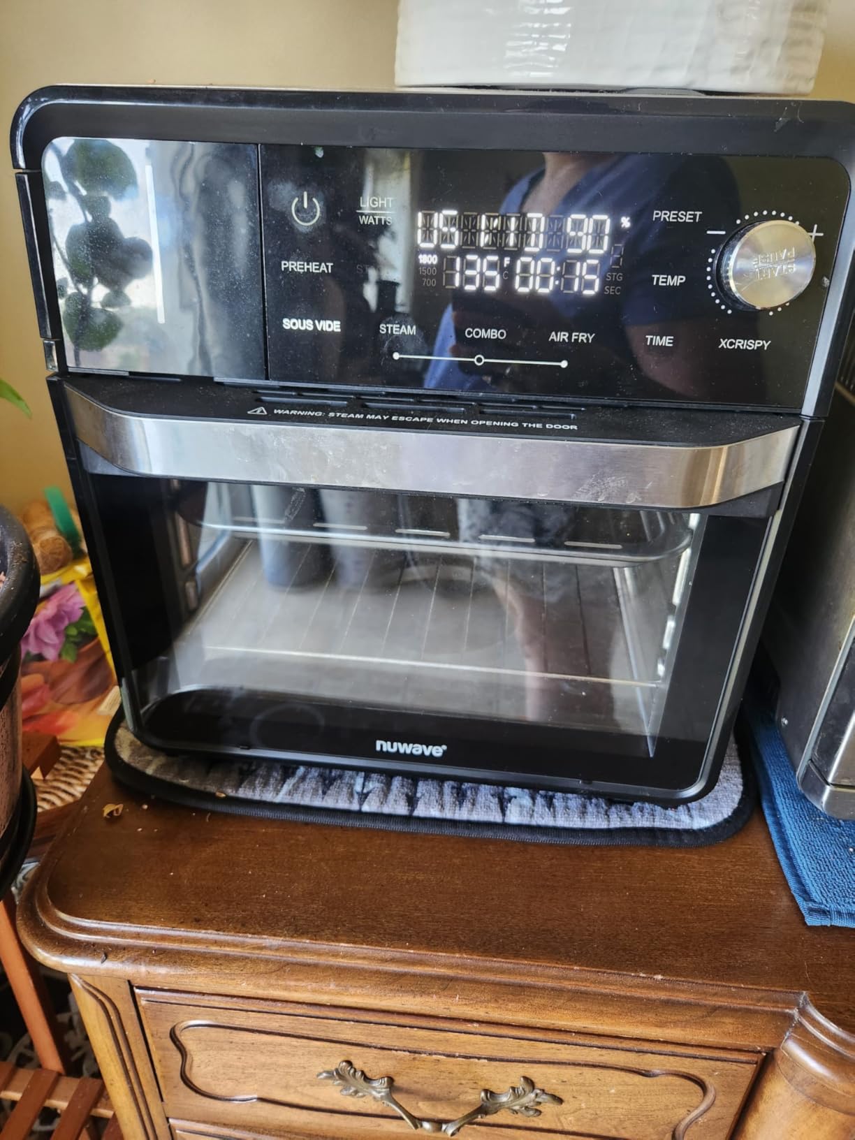 Nuwave Combi Steam Oven, Non-Toxic Stainless Steel Multi-Cooker, 16 quarts customer photo 2