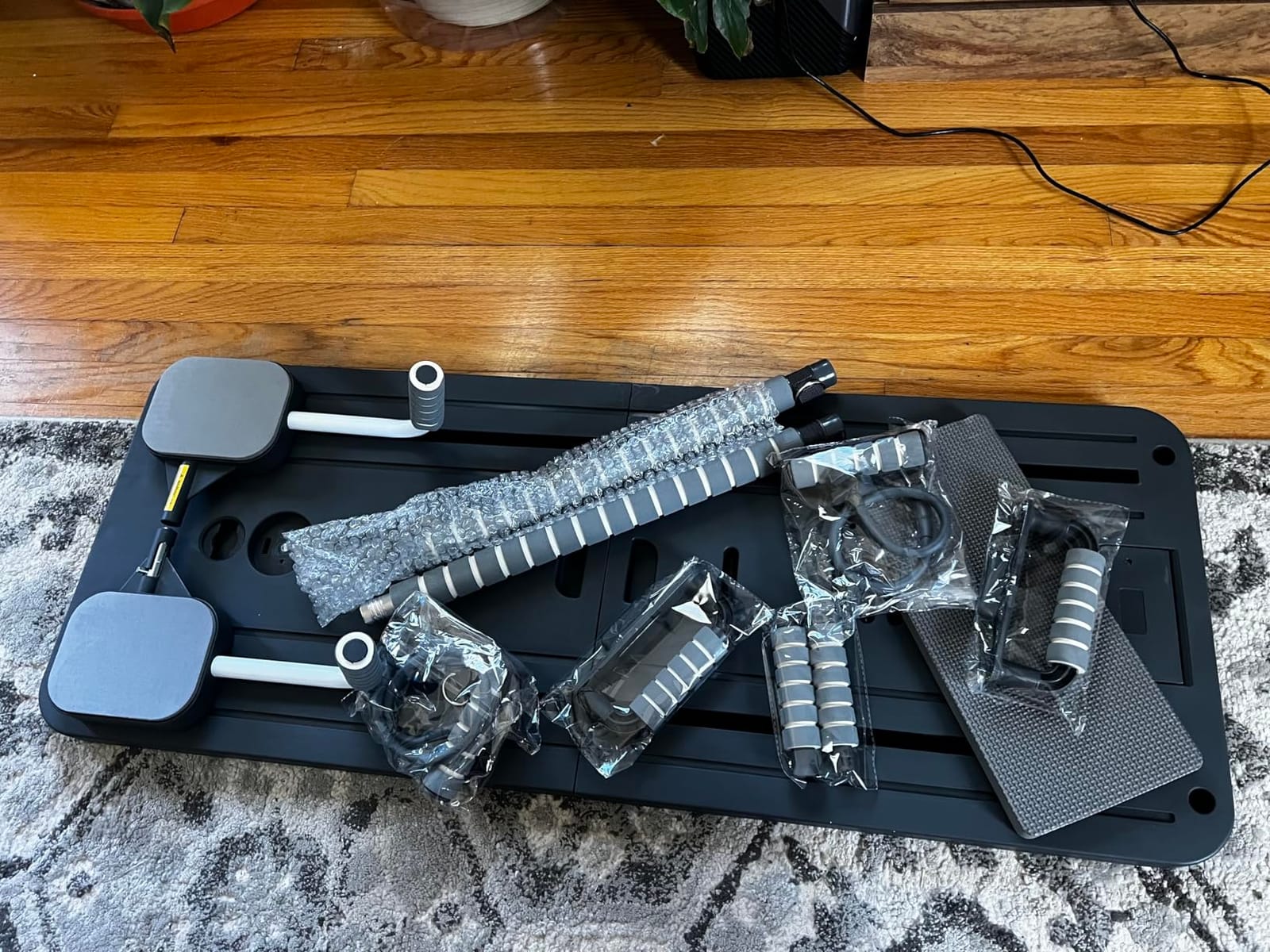 JANUA Pilates Board - Pilates Reformer Set, Multi-Purpose Foldable Pilates Reformer Board for Home, 5 in 1 Pilates Sliding Board customer photo 1