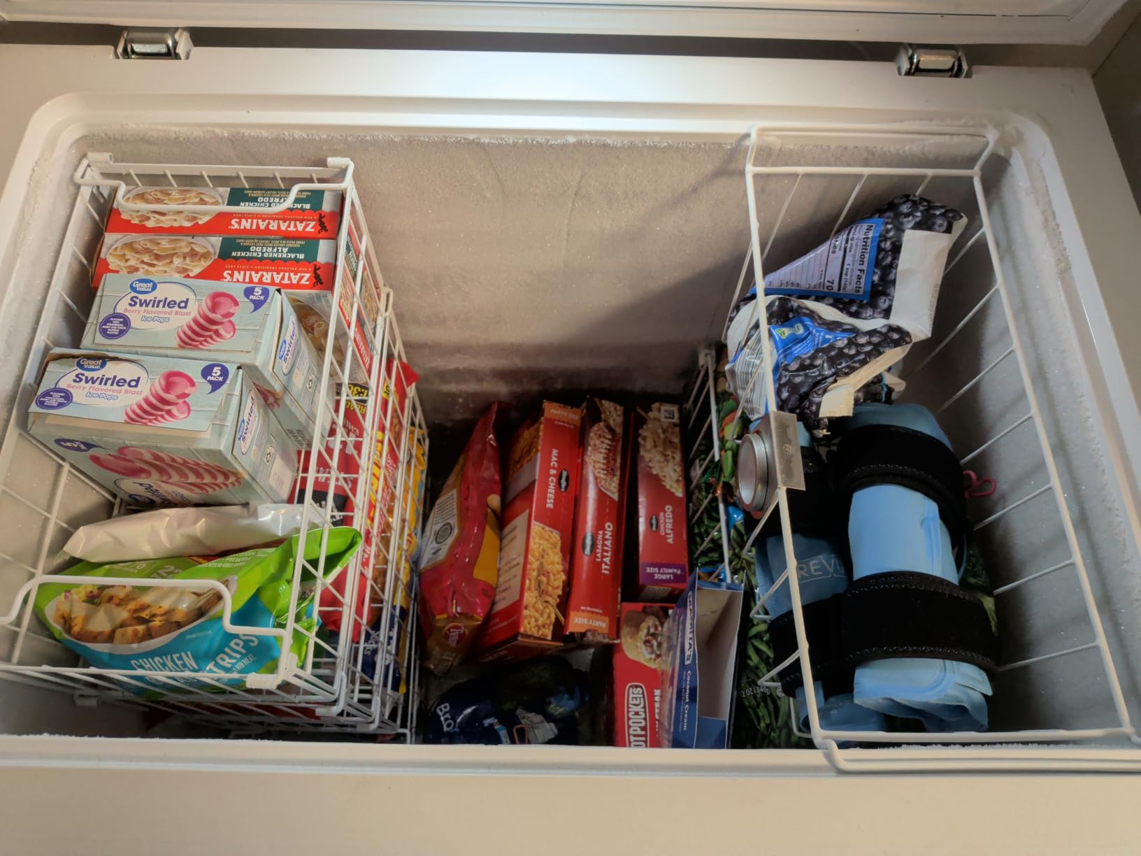 Freezer Organizer Bins, 4 Pack Big Baskets for 5/ 7 Cu.FT Deep Freezer customer photo 2