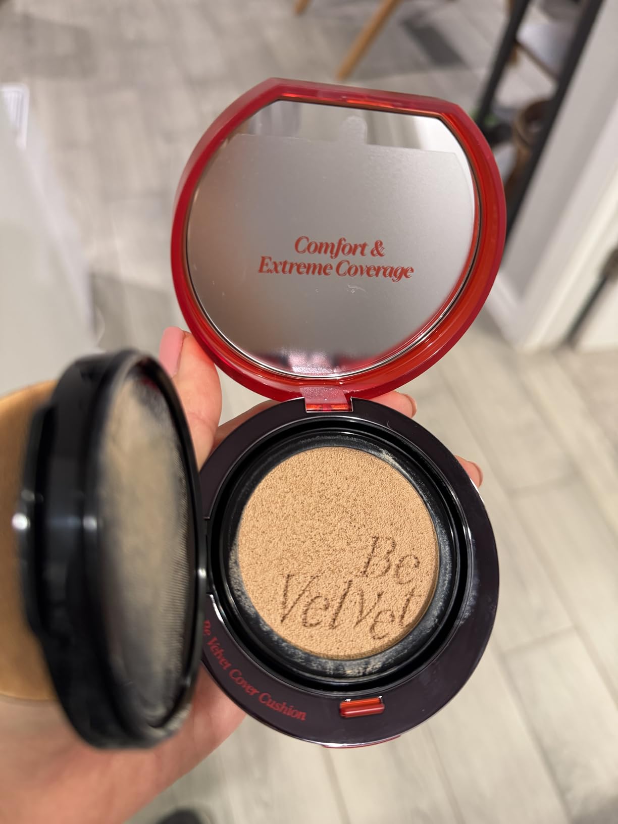 ESPOIR Be Velvet Cushion Foundation #23 Beige | Quick and Easy Coverage with Long-lasting Color by Zero Oxidation, Velvety Smooth Finish & Lightweight Formula, Vegan, Korean Makeup, 0.46 oz customer photo 2