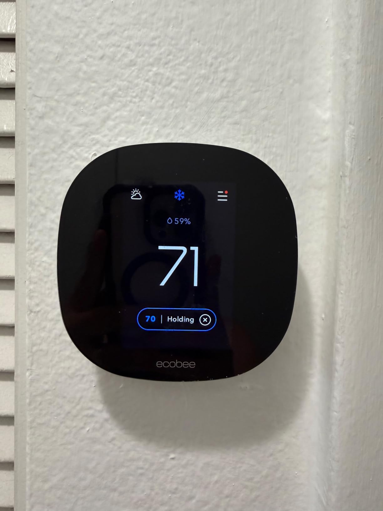 ecobee Smart Thermostat Essential - WiFi Thermostat, Energy Star Certified | Programmable Wi-Fi Thermostat - Works with Siri, Alexa, and Google Assistant. Energy saving thermostat. customer photo 1