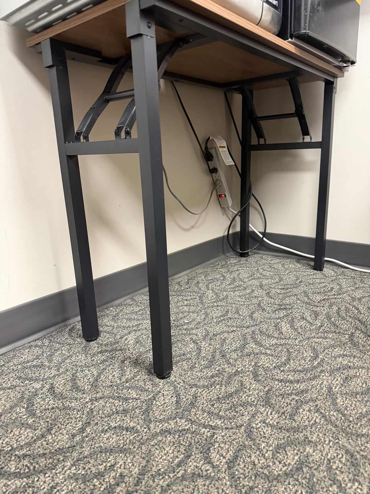 Frylr Small Folding Computer Desk - Portable 35.8 Inch Foldable Laptop Table, No-Assembly, Collapsible and Compact for Easy Storage, Lightweight for Small Spaces, Craft and Study Use, Dark Walnut customer photo 1