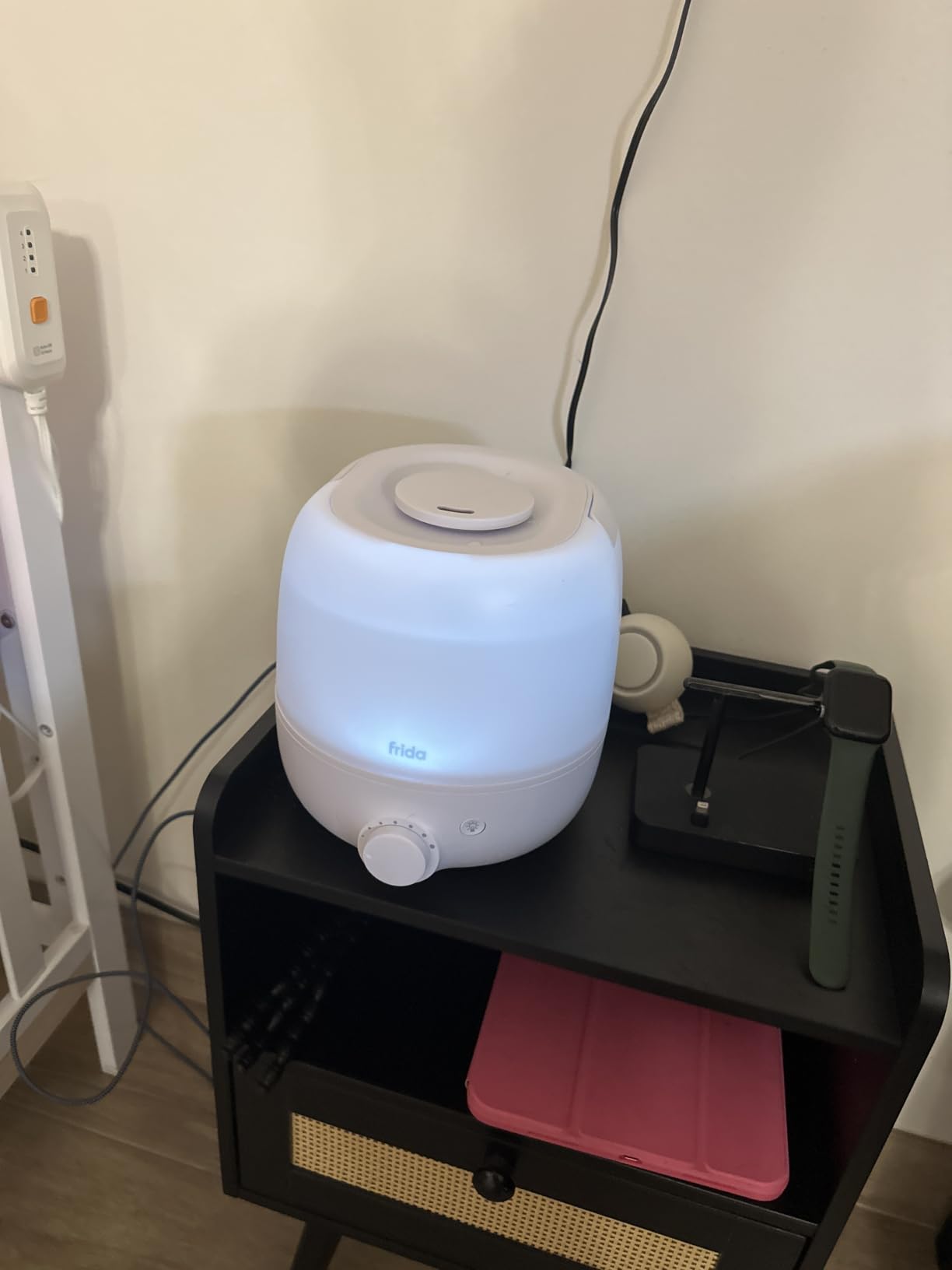 Frida Baby 3-in-1 Cool Mist Humidifier for Large Rooms & Bedroom, Diffuser | Allergy Relief, 60 Hour Runtime, Nightlight, Auto Shut-Off, Quiet, Carry Handle, Essential Oil Diffuser customer photo 2