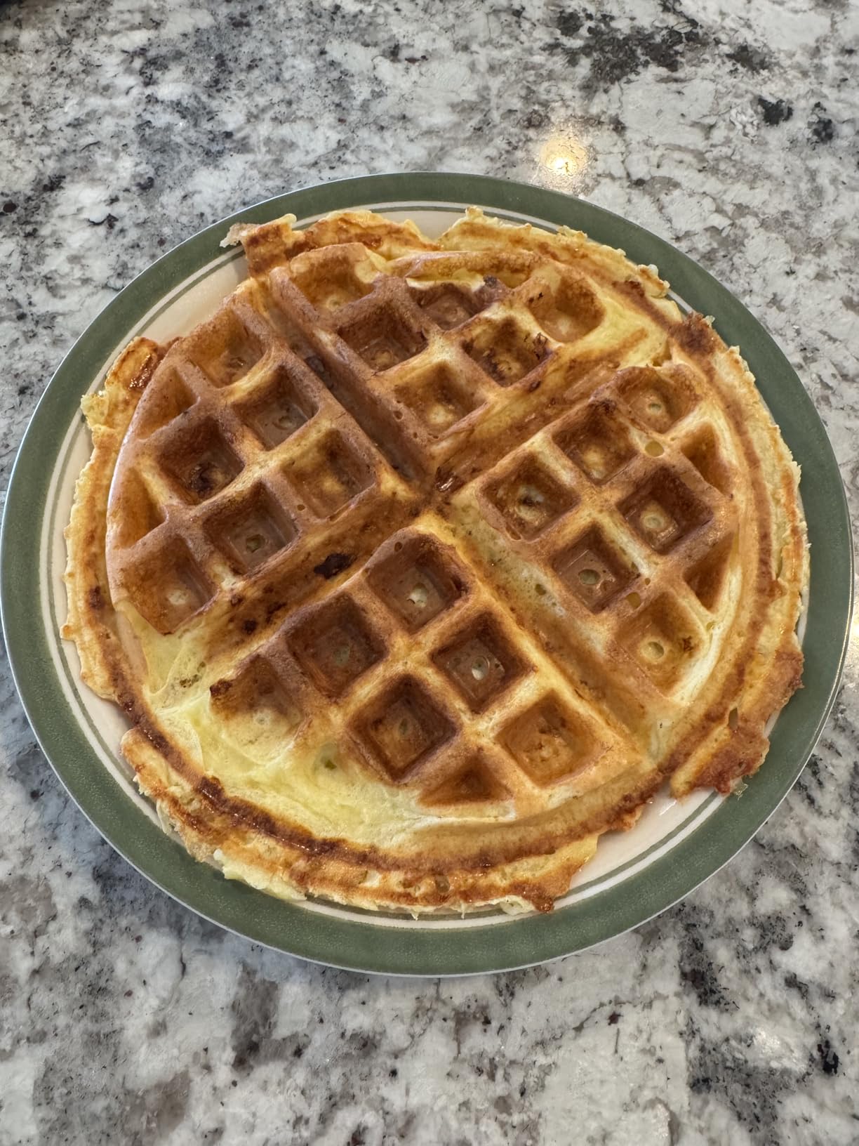 Gourmia Belgian Waffle Maker - Compact Design with Upright Storage, Adjustable Browning, and Easy-Clean Nonstick Ceramic Plates, Stainless Steel customer photo 2