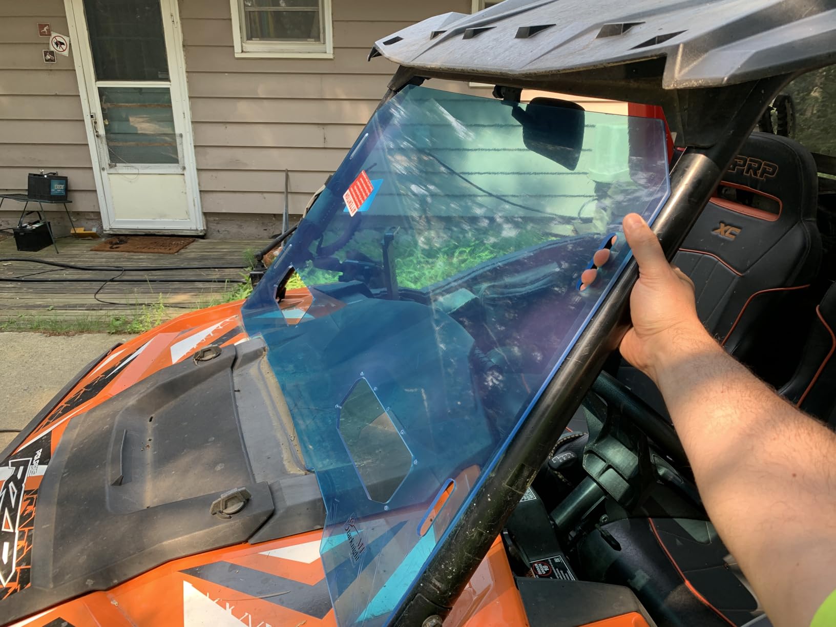 StarknightMT 14-18 RZR 900, XP 1000 UTV Vented Windshield Scratch Resistant customer photo 2