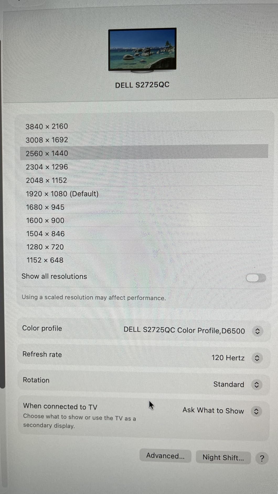 Dell 27 Monitor S2725QC, 4K UHD IPS, 120Hz, 99% sRGB, USB-C, FreeSync Premium customer photo 1
