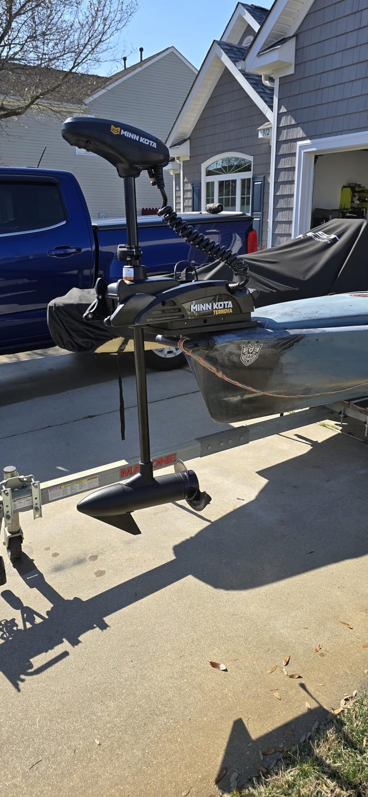 Minn Kota Kayak Terrova Bow-Mount Electric Trolling Motor with GPS – 55 Lb. Thrust, 36 in. Shaft, Freshwater customer photo 1