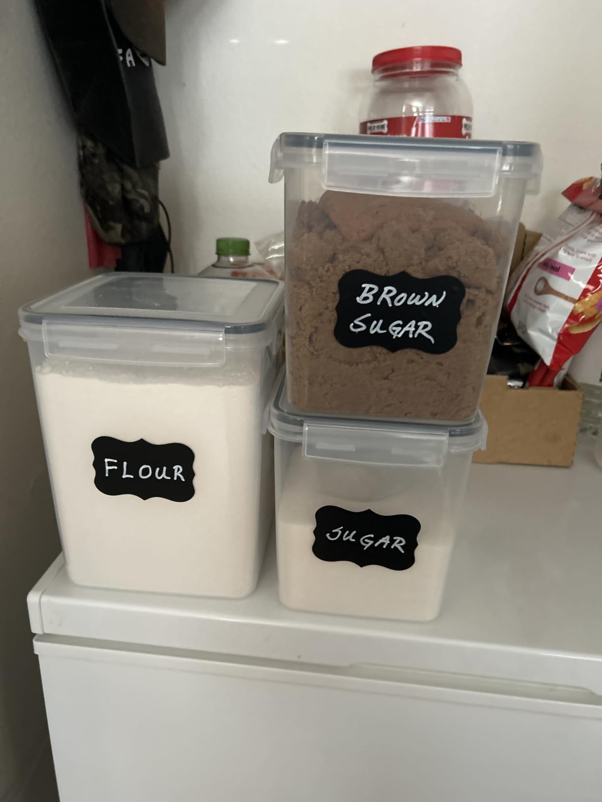 ComSaf Airtight Cereal Storage Containers with Lids 6.7Qt 2Pack, Easy Pour customer photo 2