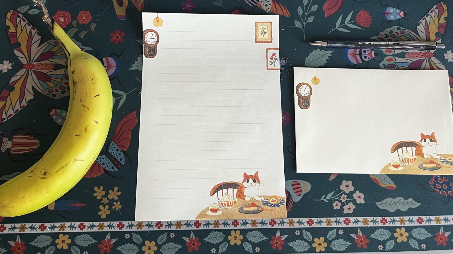 72 Pieces Cute Cat Writing Paper and Envelopes, 8.3x5.6 Inch Stationery Set | 48 Lined Sheets & 24 Envelopes, Kitty Design for Letters, Invitations, Gifts, Holidays, Party Notes customer photo 2