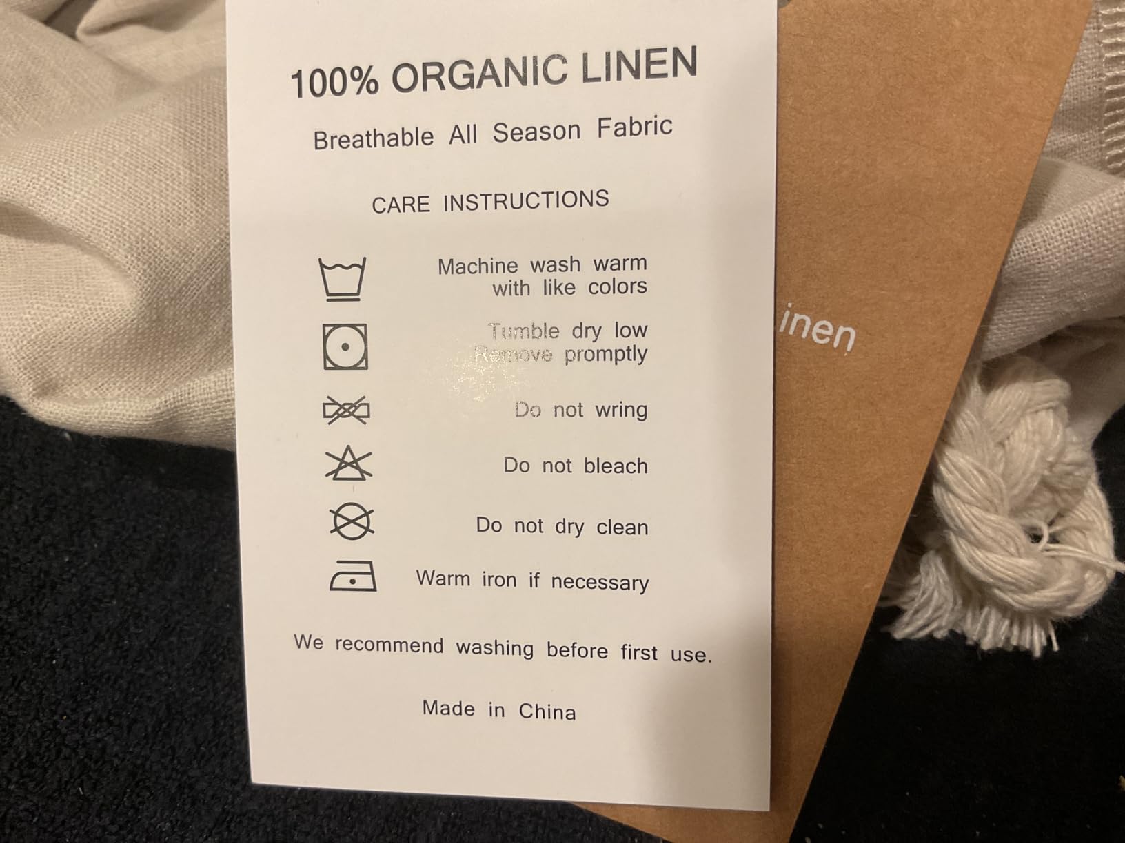 100% French Linen Sheets Queen Size Bed Sheets for Hot Sleepers customer photo 1