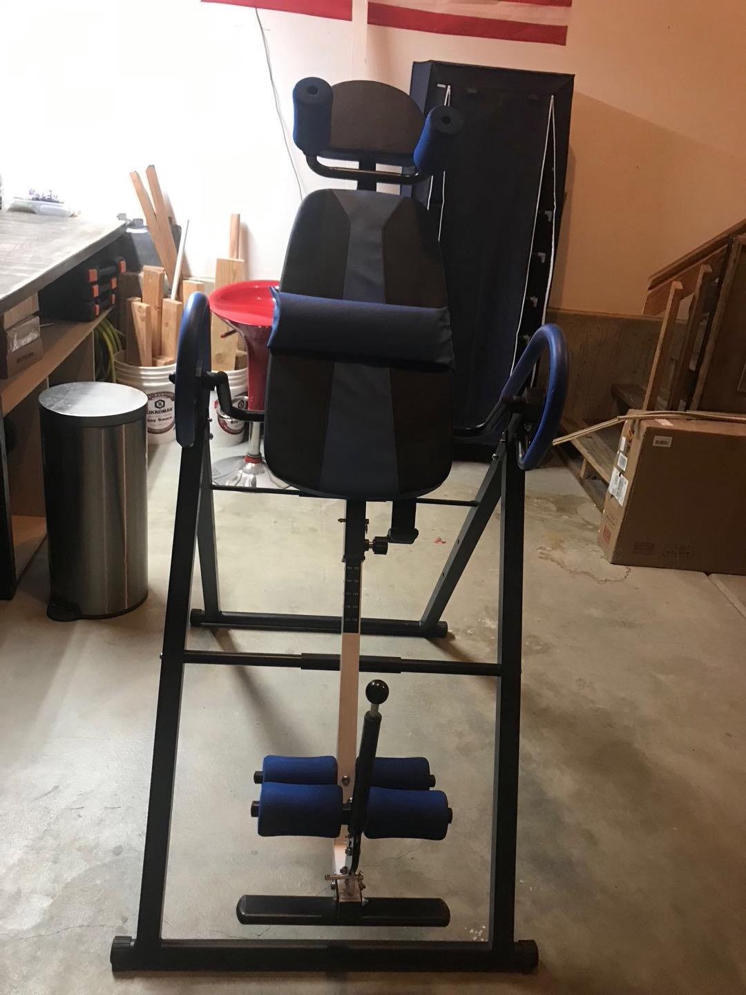Dripex Heavy Duty Gravity Inversion Table 300 lbs Capacity with Adjustable Headrest/ Lumbar Support customer photo 2