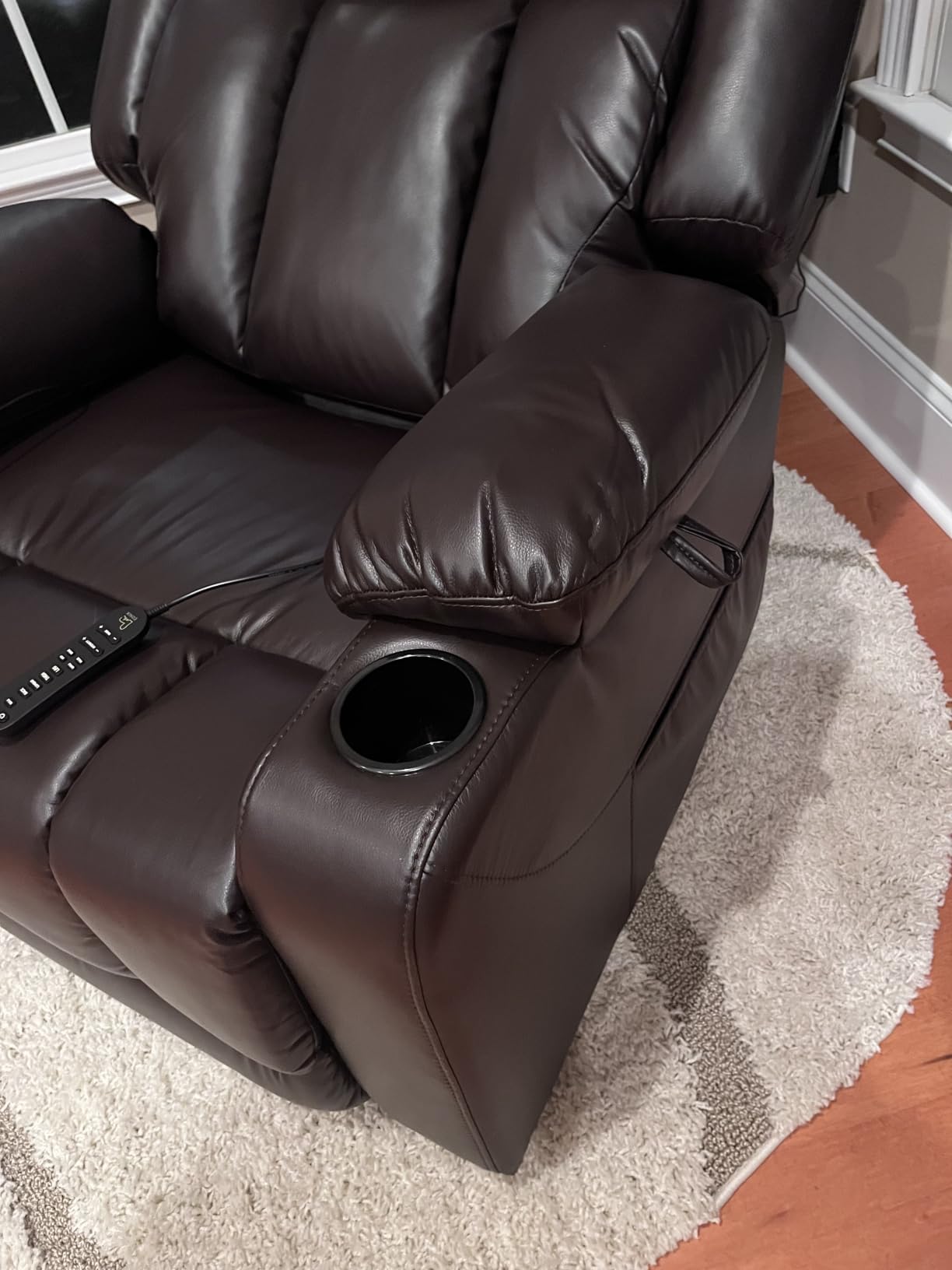 EONIX Power Lift Recliner Chair for Seniors, 400 lb, Stand Assistance | Electric Recliner with USB Ports, Independent back & footrest, Lay Flat, Infinite Position, Cup Holder & Side Pockets customer photo 1