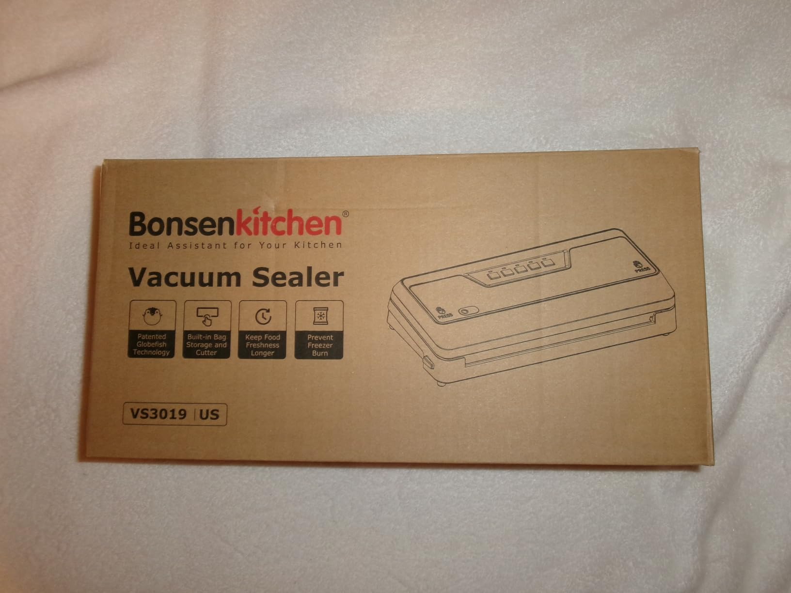 Bonsenkitchen Vacuum Sealer Machine, Built in Cutter & Bag Storage | Functional Food Vacuum Sealer with Accessory Hose, for Meal Prep, Sous Vide, Bulk Storage, 1 Roll & 5 Vacuum Bags customer photo 1