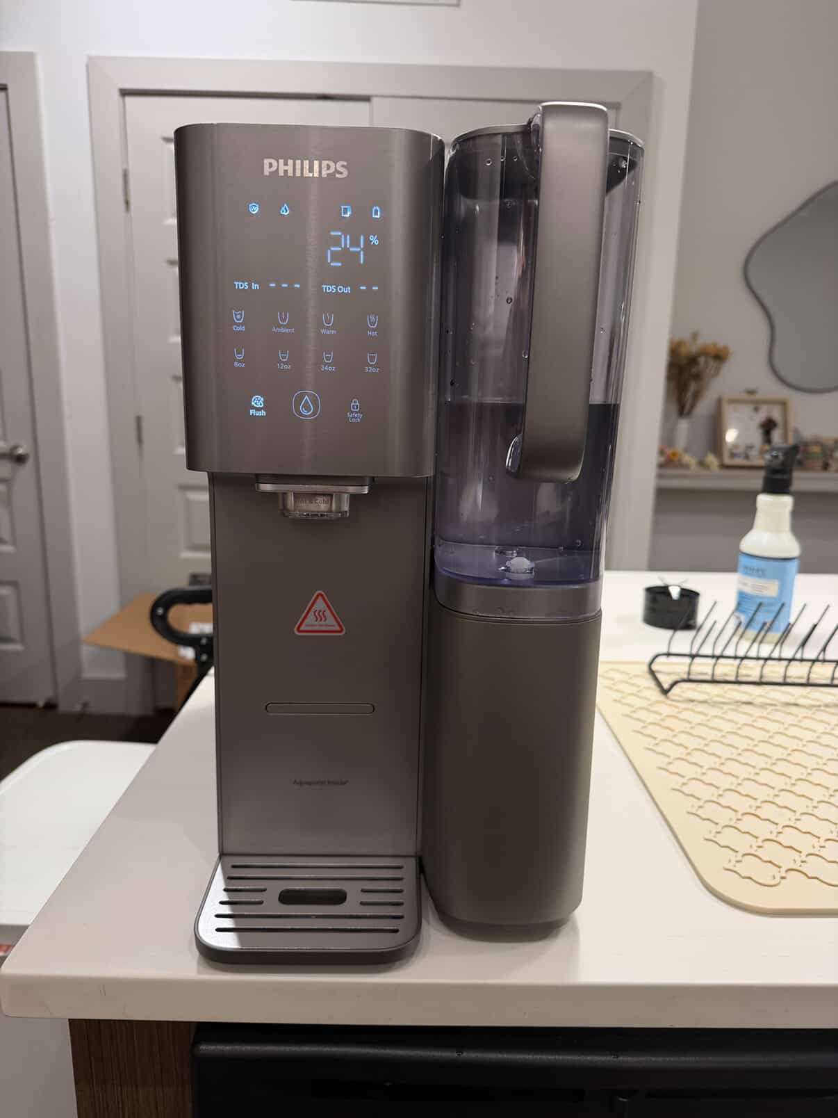 PHILIPS Countertop RO Water Filter, Instant Hot and Cold Dispenser | Instant hot & cold water (40F to 203F). NSF-certified 6-stage RO filtration with mineralization. No plumbing customer photo 2