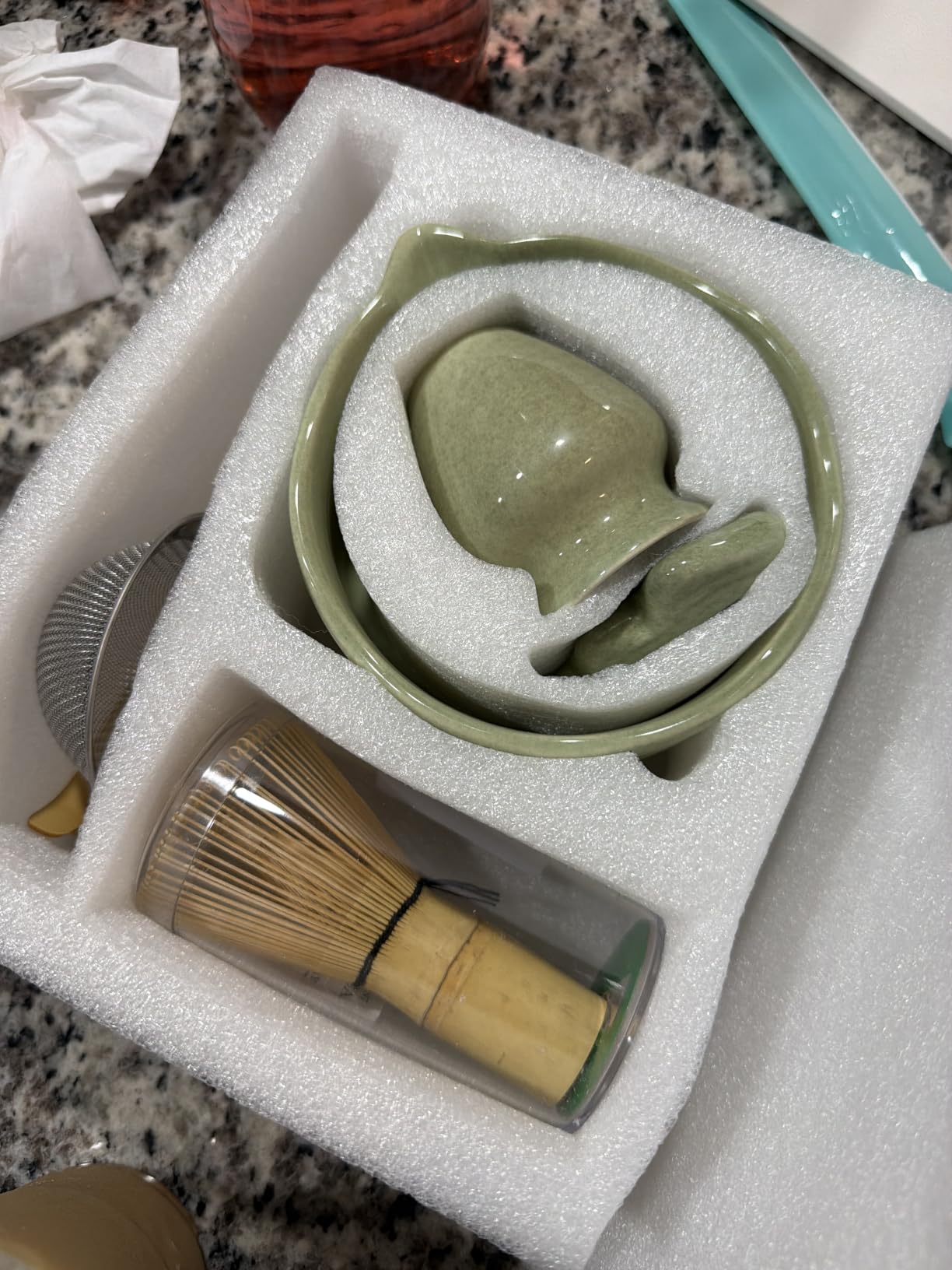 JBER Matcha Set with 17oz Ceramic Bowl, Bamboo Whisk, 7PCS Matcha Whisk Set customer photo 1